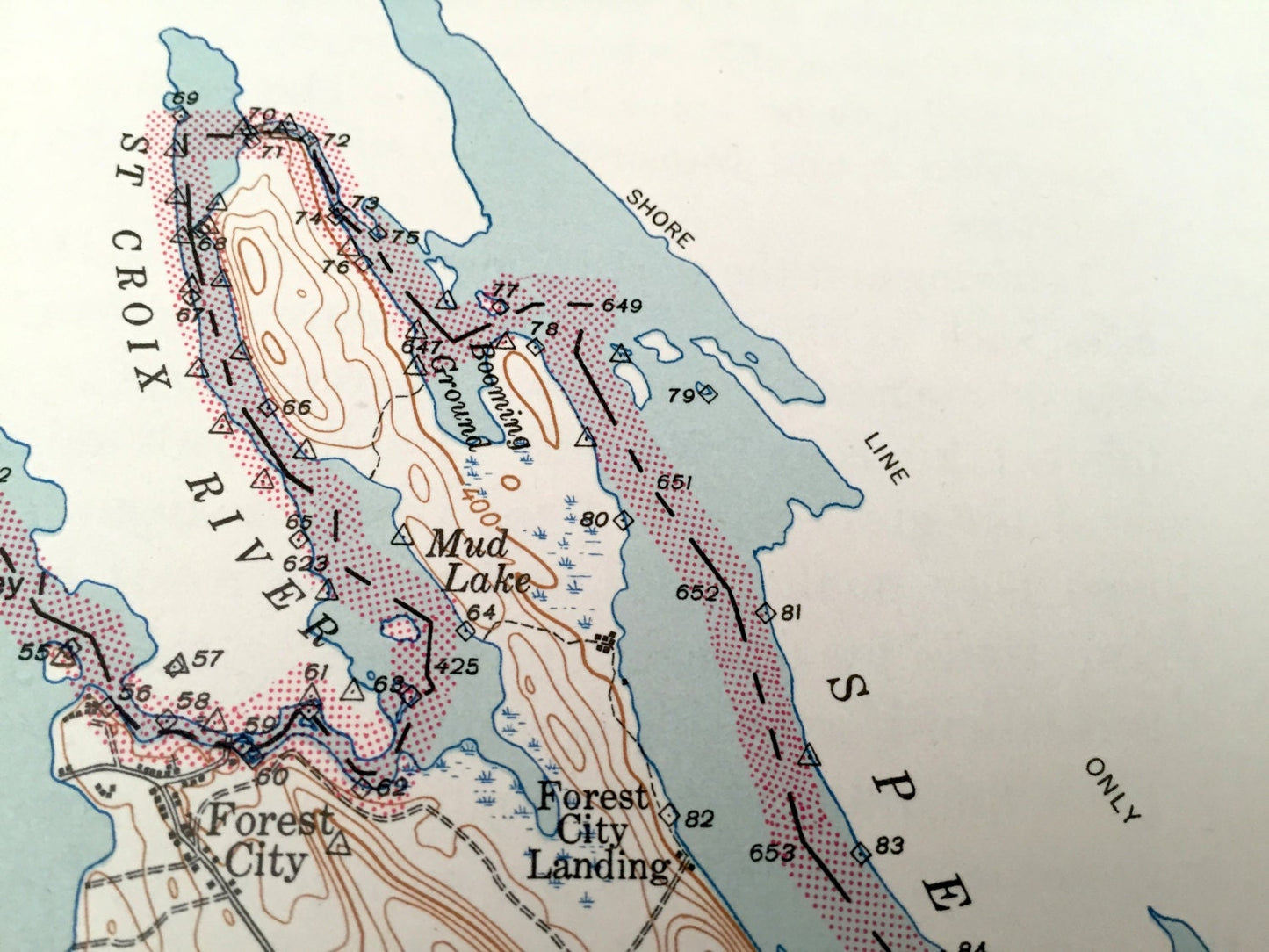 Antique Forest, Maine 1927 US Geological Survey Topographic Map – Chiputneticook Lakes, Forest City, Vanceboro, Codyville, Spednik Lake, ME