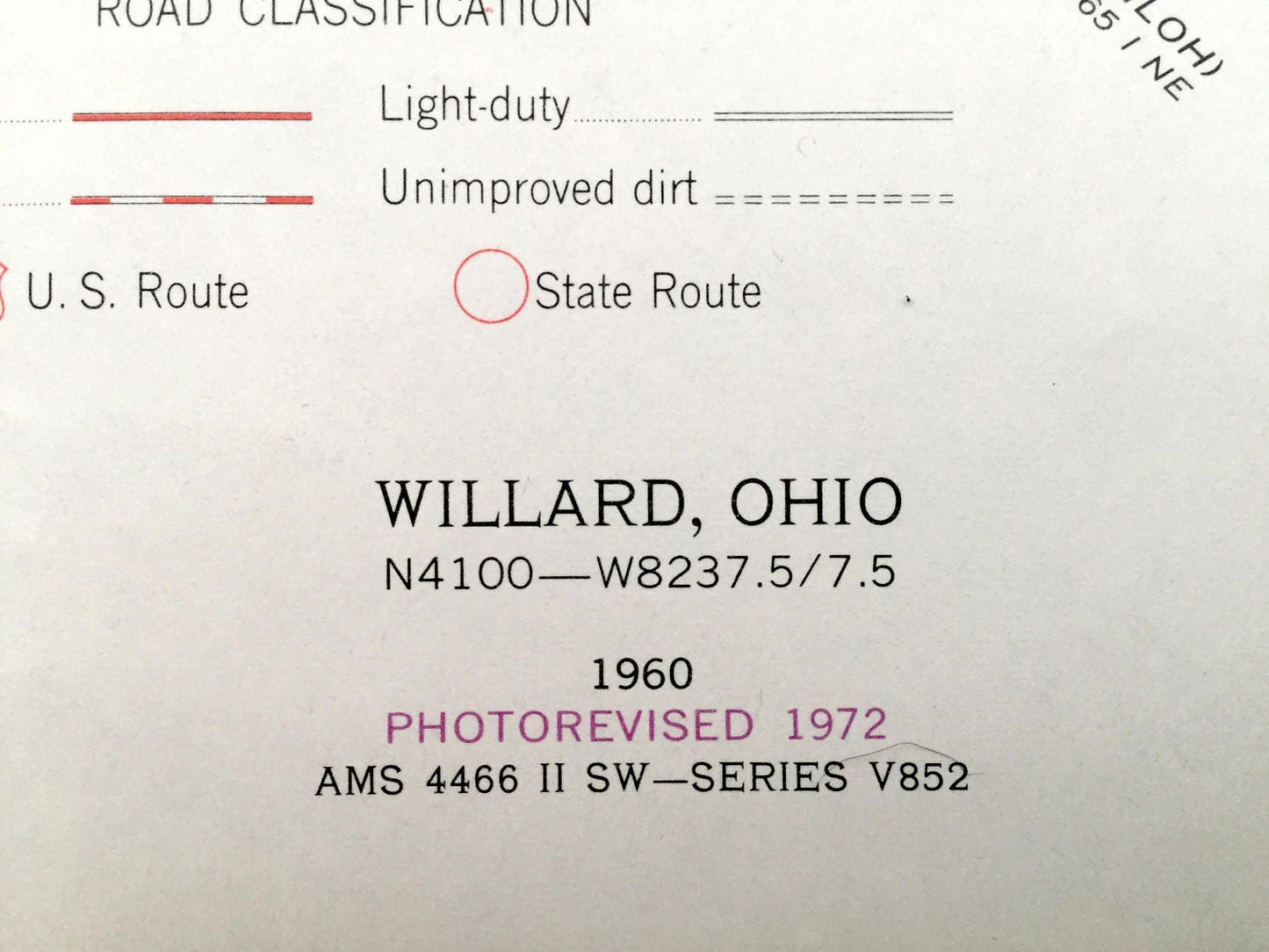 Antique Willard, Ohio 1960 US Geological Survey Topographic Map – Greenfield, New Haven, Garfield, Norwich, Celeryville, Plymouth Steuben OH