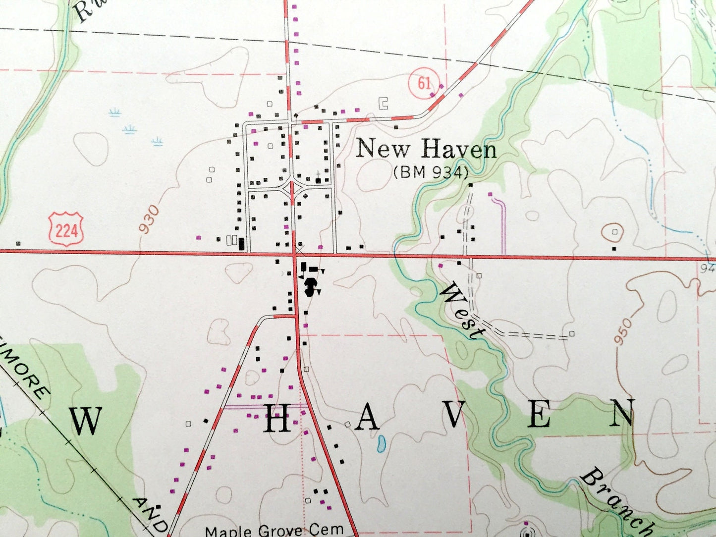 Antique Willard, Ohio 1960 US Geological Survey Topographic Map – Greenfield, New Haven, Garfield, Norwich, Celeryville, Plymouth Steuben OH