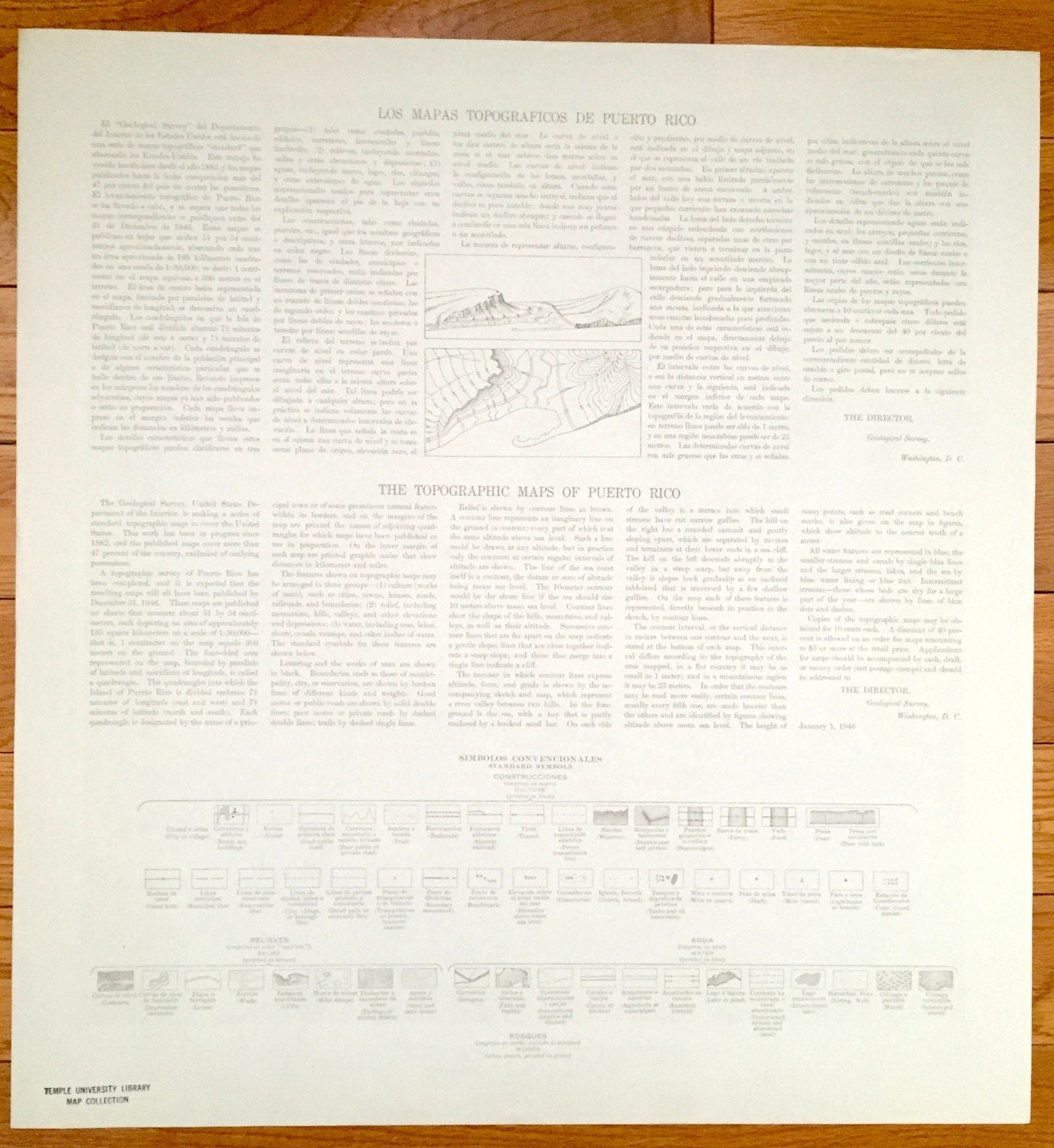 Antique Punta Puerca, Puerto Rico 1946 US Geological Survey Topographic Map – Vieques Sound & Passage, Piñeros, Medio Mundo, Cabras, Ceiba