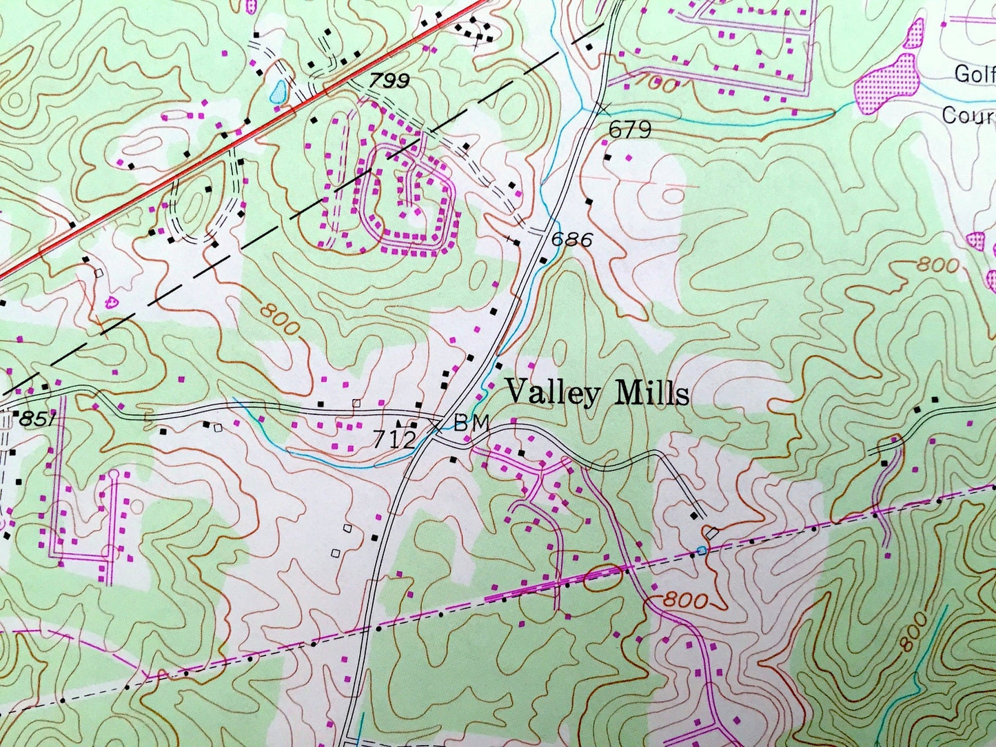 Antique Valley Mills, West Virginia & Marietta, Ohio 1957 US Geological Survey Topographic Map – Union, Williams, Parksersburg, Doyle, Ogden
