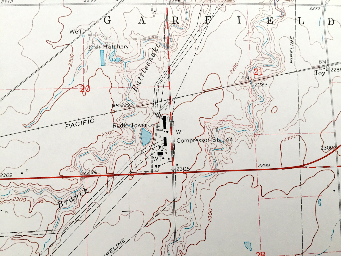 Antique Mullinville, Kansas 1969 US Geological Survey Topographic Map – Martin, Garfield, Westland, Highland, Joy, Kiowa County, Cossell