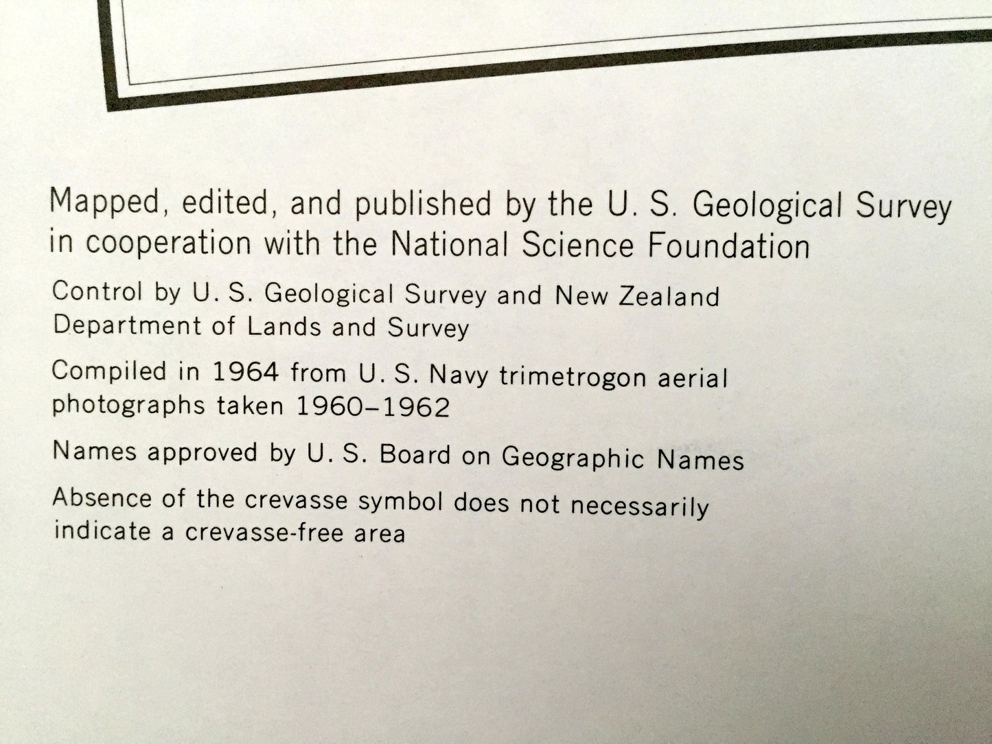 Antique Mount Rabot, Antarctica 1964 US Geological Survey Topographic Map – Marsh Glacier, Queen Elizabeth Range, Nimrod Glacier, Bowden
