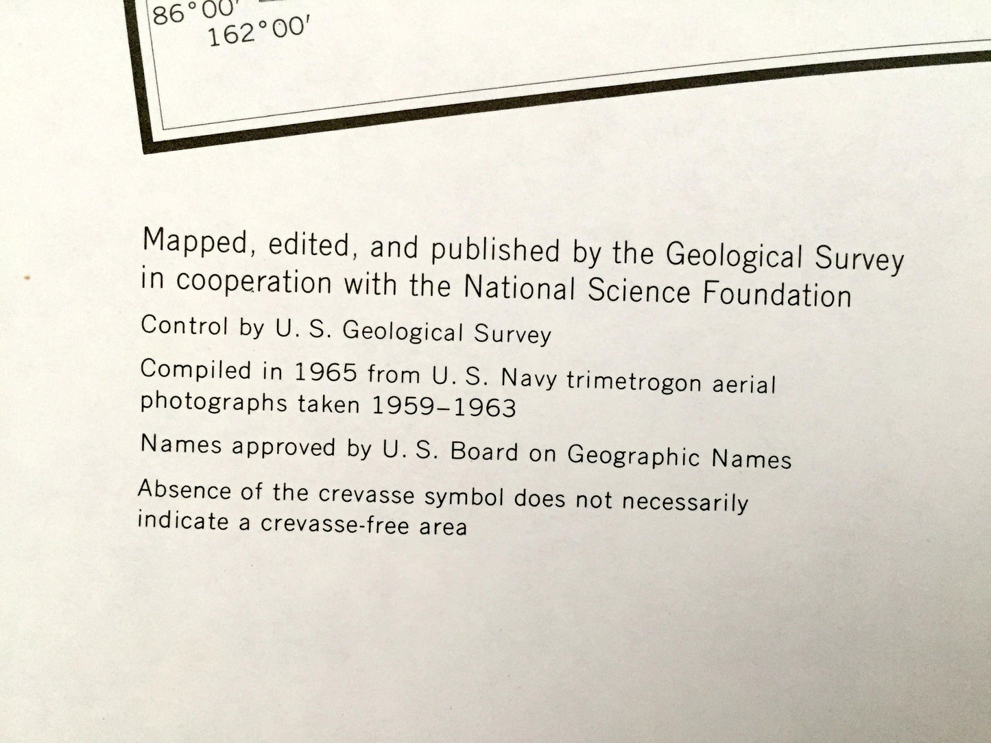 Antique Plunket Point, Antarctica 1965 US Geological Survey Topographic Map – Grosvenor Mountains, Dominion Range, Shackleton Ice Falls