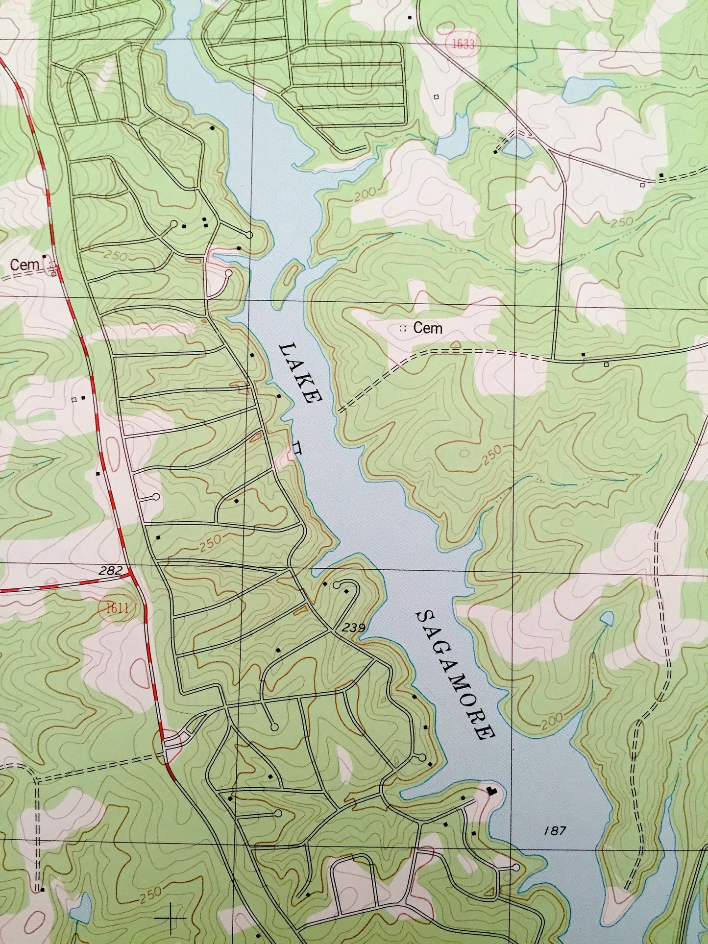 Antique Bunn, North Carolina 1978 US Geological Survey Topographic Map – Franklin, Nash County, Seven Paths, Daddysville, Lake Sagamore, NC