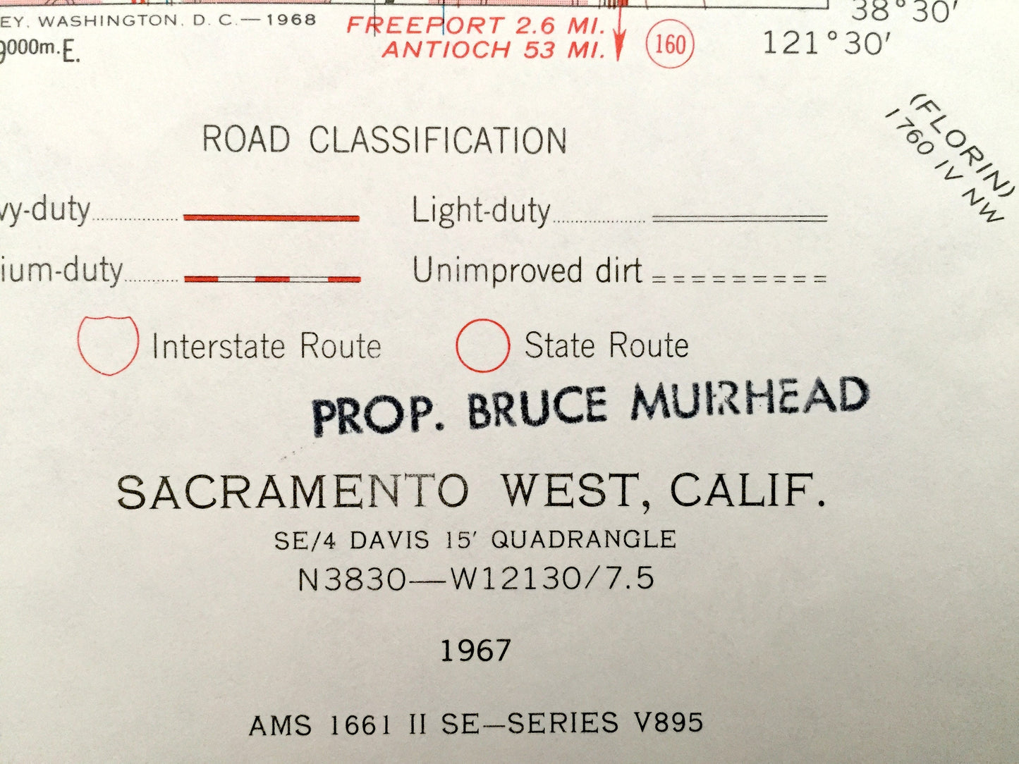 Antique Sacramento, California 1967 US Geological Survey Topographic Map – Yolo County, West, River, American Basin, Lake Greenhaven, CA