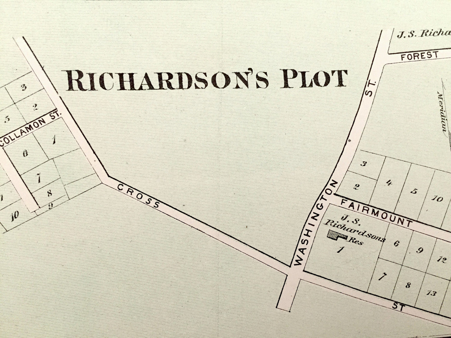 Antique 1875 Winchester & Stow, Massachusetts Map from J.B. Beers Atlas of Middlesex County – Lower Village, Rock Bottom, Assabet, Aberjona