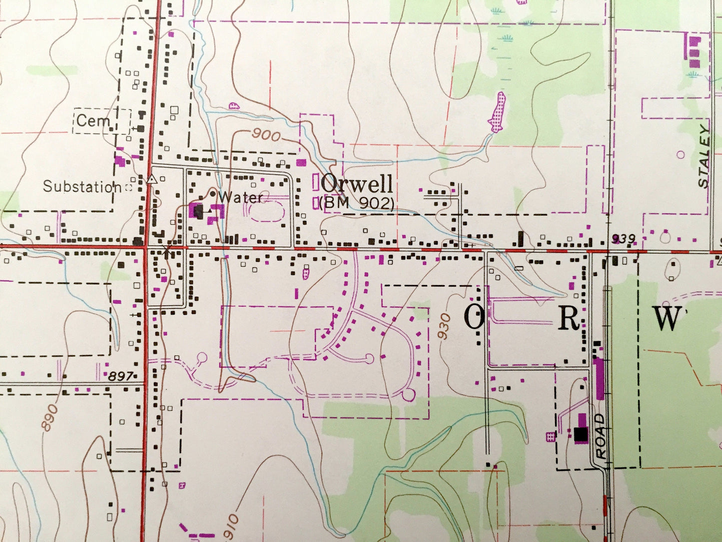 Antique Orwell, Ohio 1960 US Geological Survey Topographic Map – Rome, New Lyme, Colebrook, Dodgeville, South New Lyme, Ashtabula, Trumbull