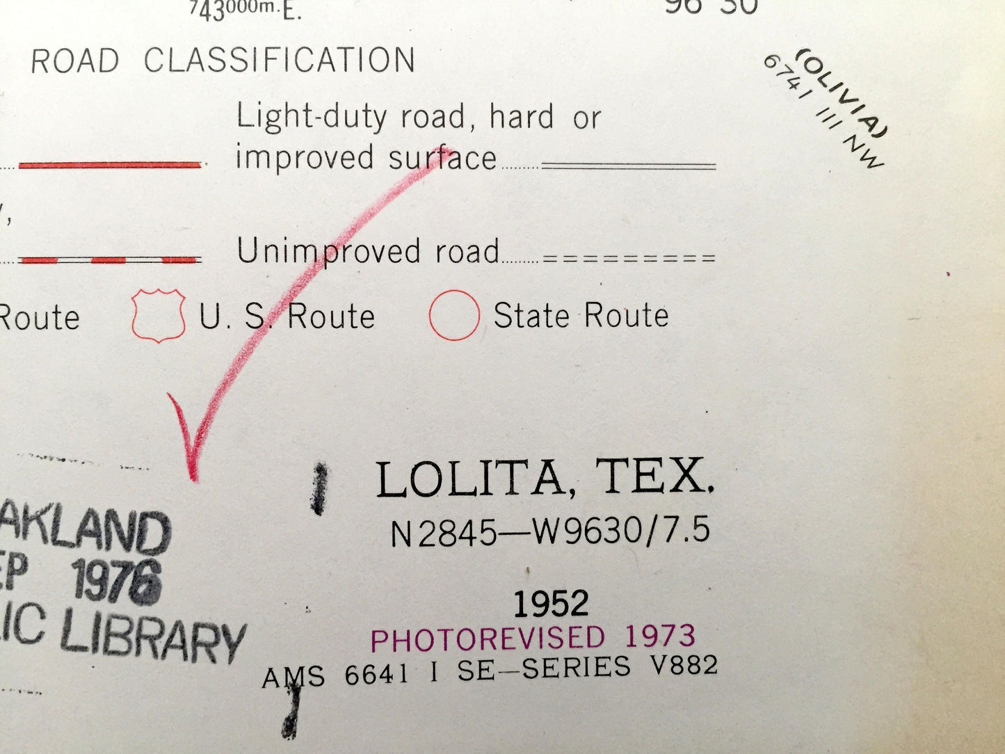 Antique Lolita, Texas 1952 US Geological Survey Topographic Map – Vanderbilt, Redfish Lake, Lavaca River, Menefee Lake No 1 & 2