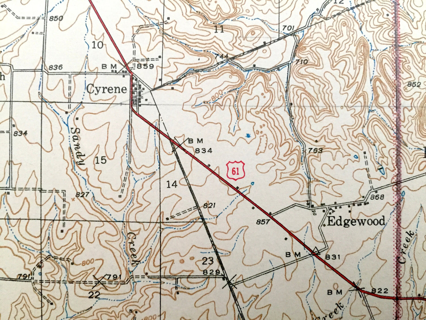 Antique Bowling Green, Missouri 1937 US Geological Survey Topographic Map – Pike County, Louisiana, Peno, Buffalo, Calumet, Ahsley Cuivre MO