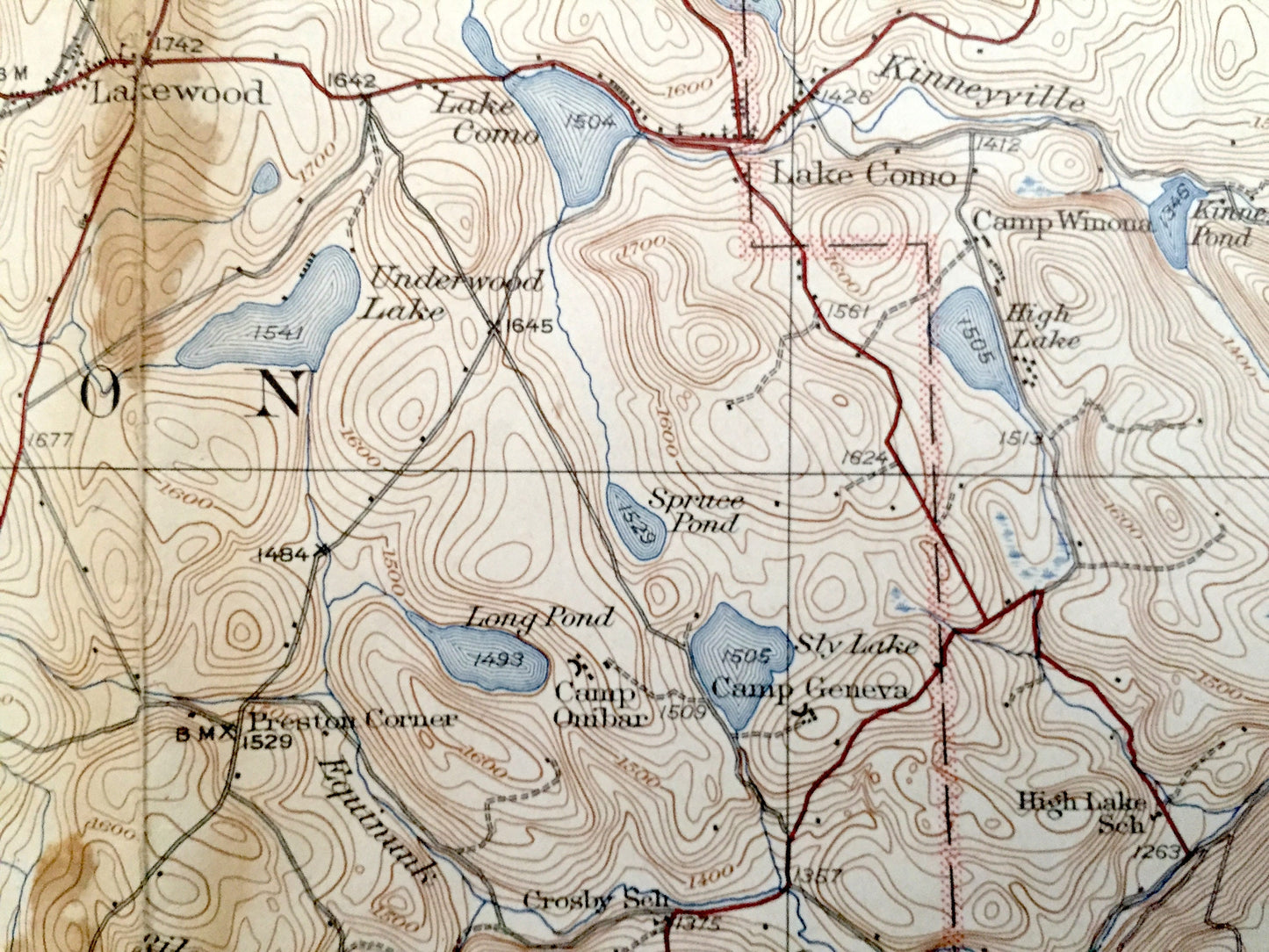 Antique Starruca, New York 1933 US Geological Survey Topographic Map – Hancock, Poyntelle, Preston, Scott, Wayne County, Delaware, NY PA