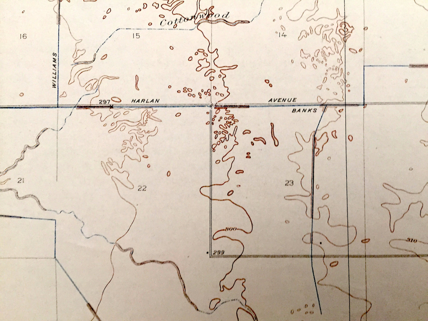 Antique Monson, California 1927 US Geological Survey Topographic Map – Tulare County, Yettem, Penal, Taurusa, Visalia, St Johns River, CA