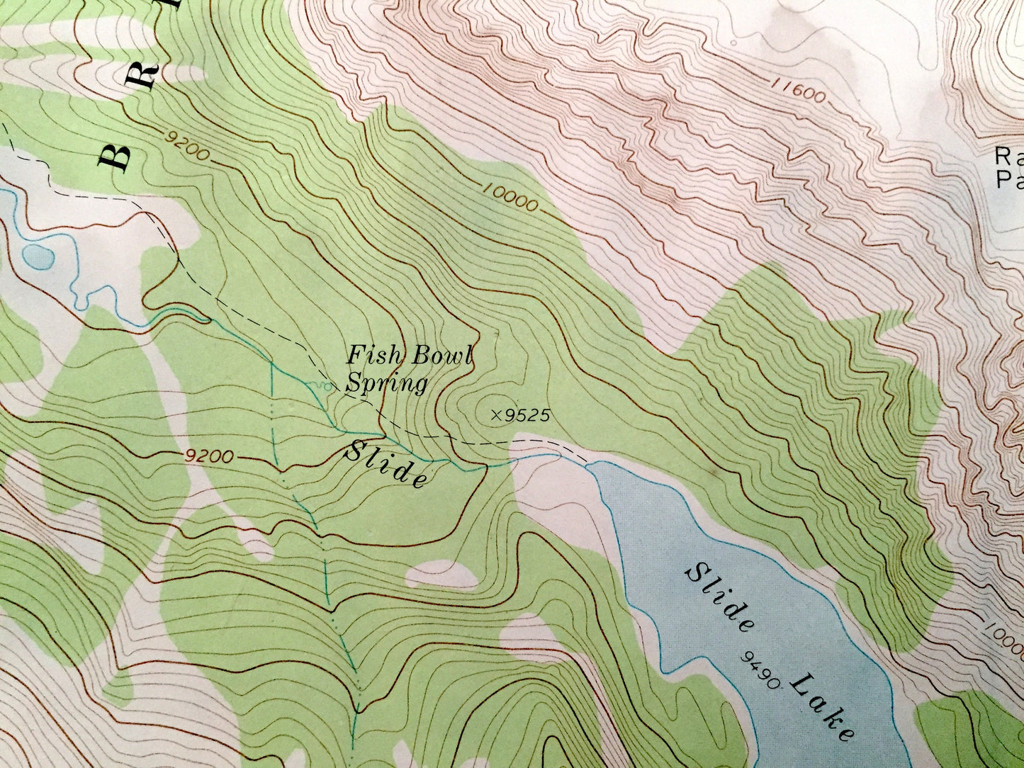 Antique Green River Lakes, Wyoming 1968 US Geological Survey Topographic Map – Sublette County, Bridger National Forest, Bridger Wilderness