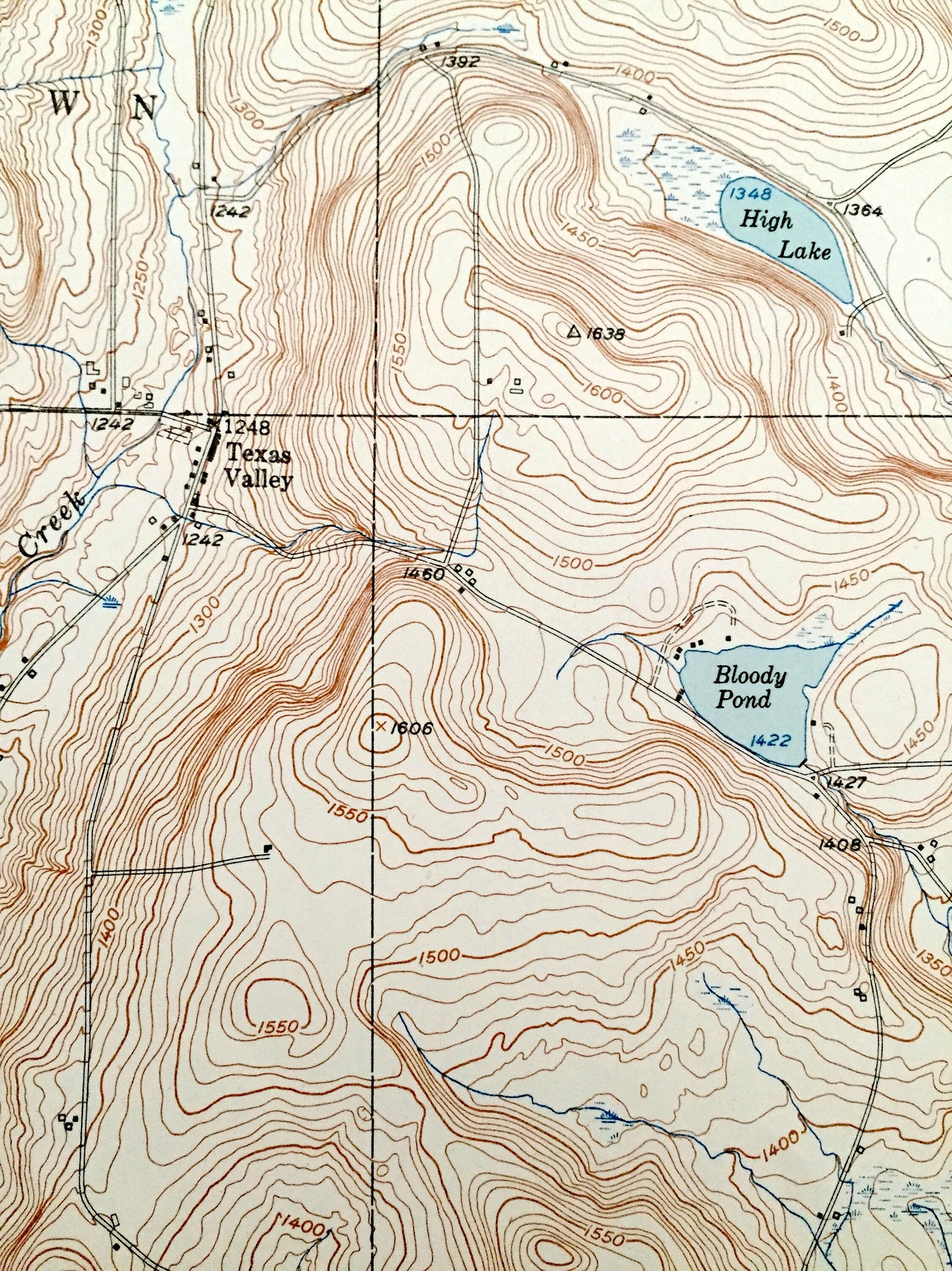 Antique Willet, New York 1951 US Geological Survey Topographic Map – Cortland, Broome County, Marathon, Triangle, Penelope, Freetown, NY