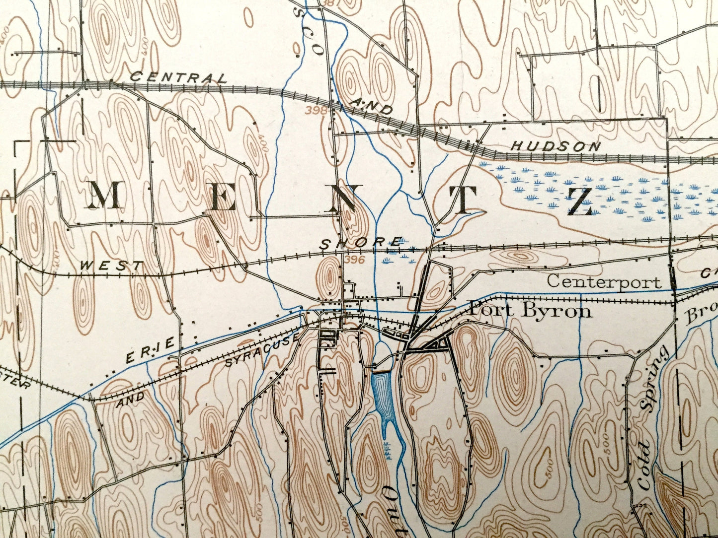 Antique Weedsport, New York 1902 US Geological Survey Topographic Map – Port Byron, Cato, Spring Lake, Throop, Cayuga Wayne Seneca County NY