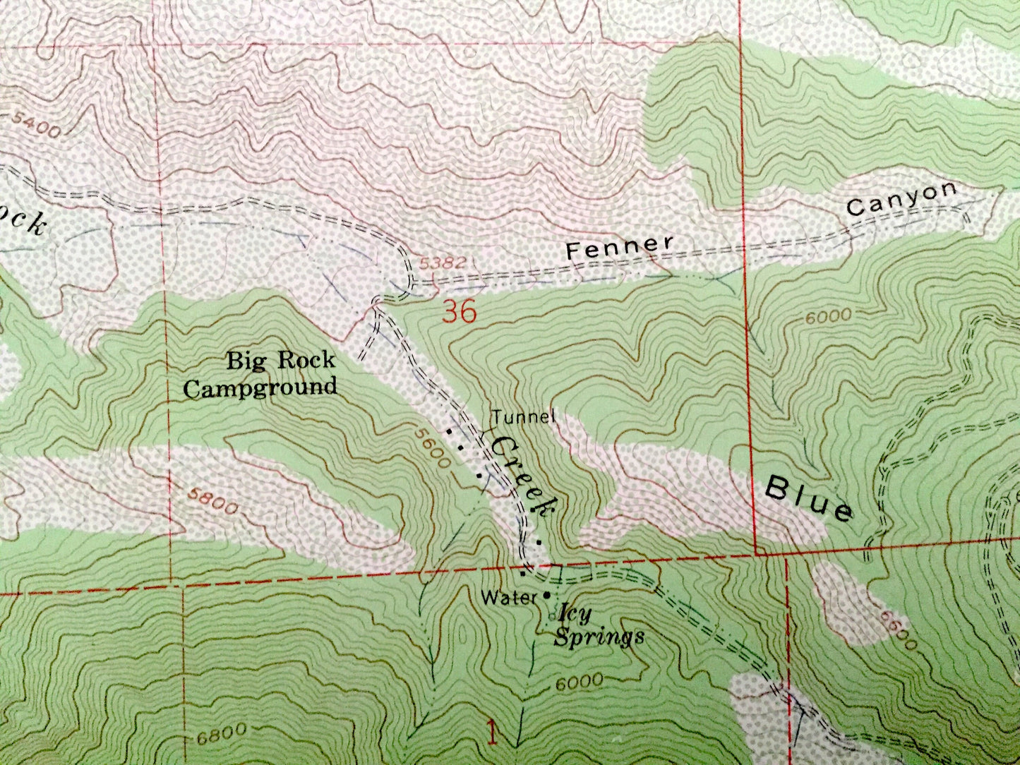 Antique Valyermo, California 1958 US Geological Survey Topographic Map – Los Angeles County, Paradise Springs, Big Rock, Largo Vista, CA