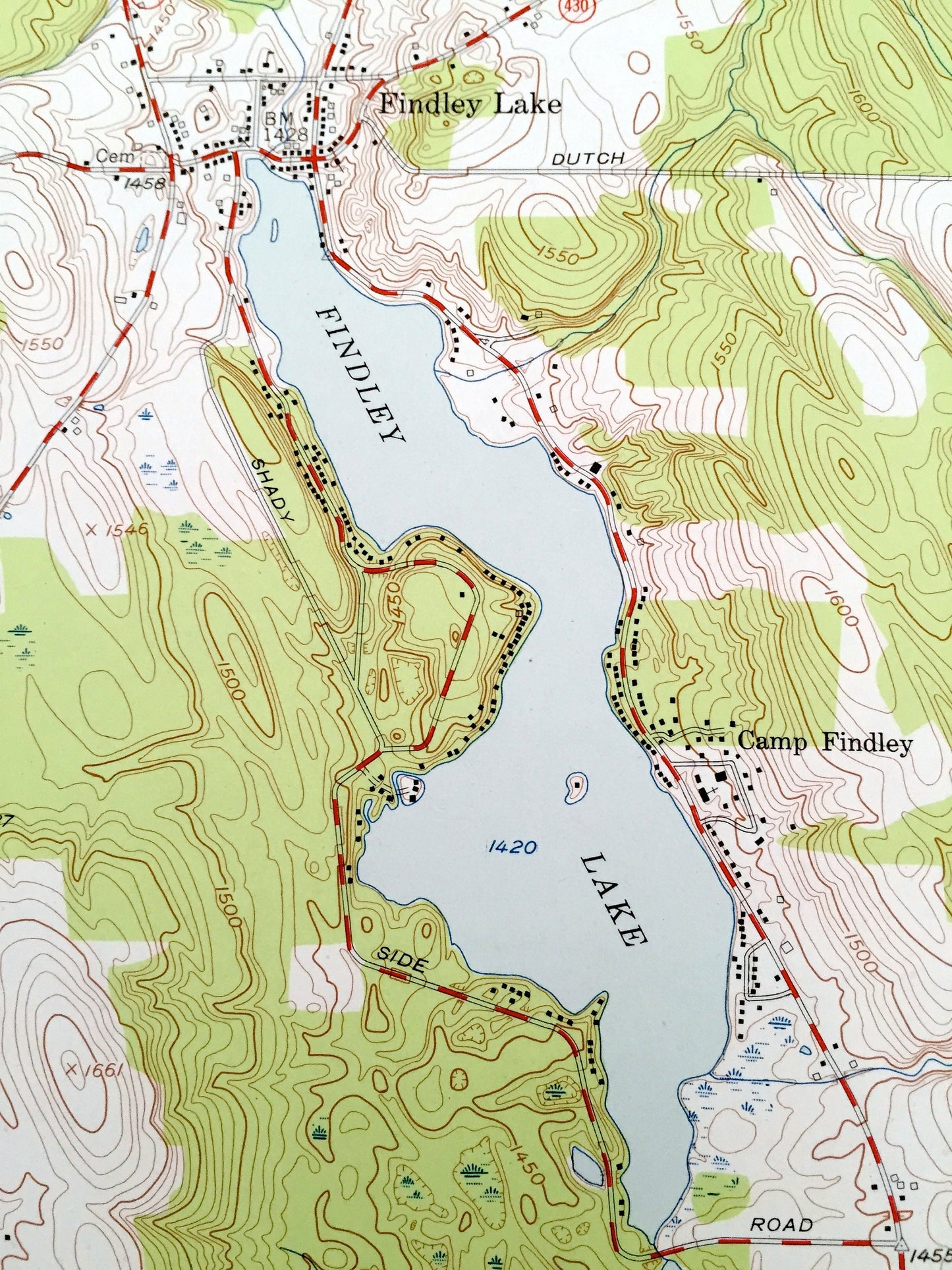 Antique Clymer, New York 1954 US Geological Survey Topographic Map – Chautauqua County, Findley Lake, Marvin, Sherman, French Creek, NY WNY