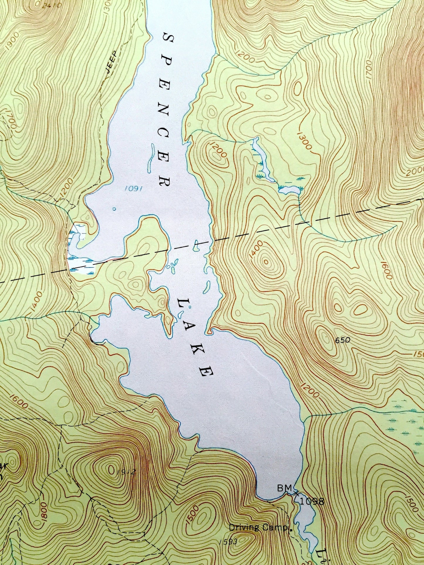 Antique Spencer Lake, Maine 1958 US Geological Survey Topographic Map – Somerset, Franklin County, Bobbstown, Appleton, Flagstaff, ME