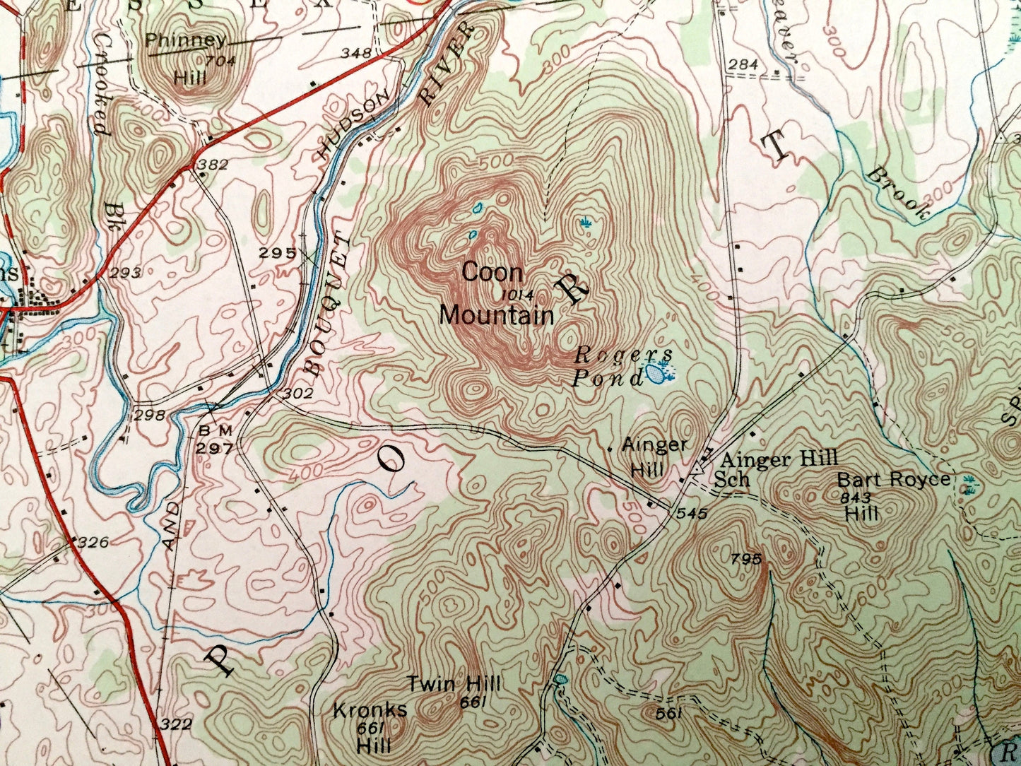 Antique Port Henry, New York 1945 US Geological Survey Topographic Map – Lake Champlain, Lewis, Essex, Westport, Moriah, Vermont NY VT