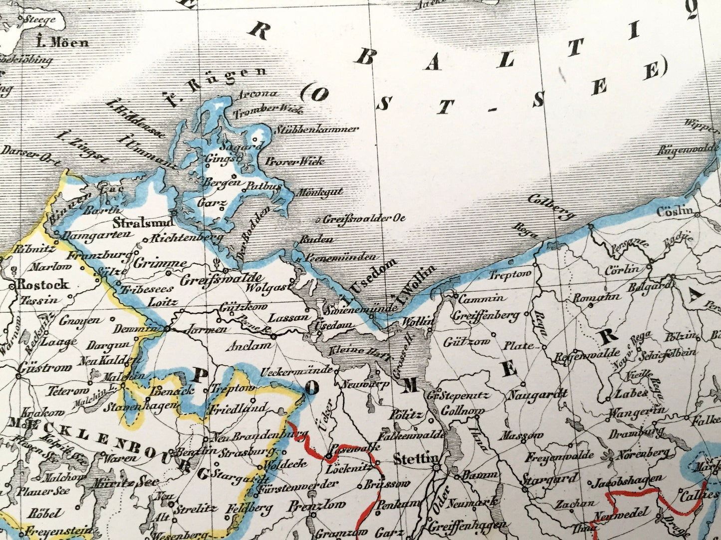 Antique 1835 Ancient Germany Map from JG Heck's Atlas Géographique, Astronomique et Historique – Austria, Italy, Berlin, Cologne, Stuttgart