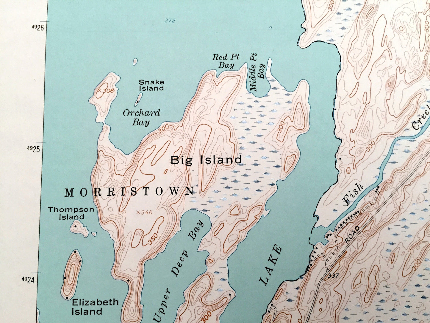 Antique Pope Mills, New York 1961 US Geological Survey Topographic Map – St Lawrence County, Morristown, Macomb, Pierces Corners, Black Lake