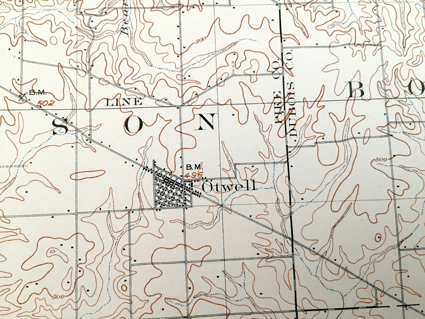 Antique Velpen, Indiana 1903 US Geological Survey Topographic Map – Pike and Dubois County, Pikeville, Augusta, Otwell, Winslow, Ireland, IN
