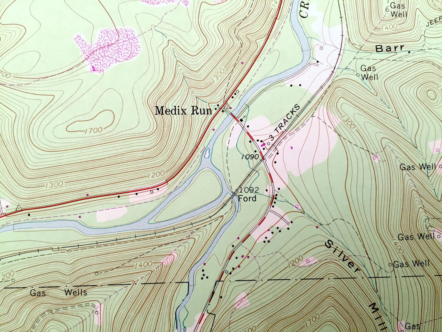 Antique Weedville, Pennsylvania 1970 US Geological Survey Topographic Map – Elk County, Jay, Benezette, Medix Run, Caledonia