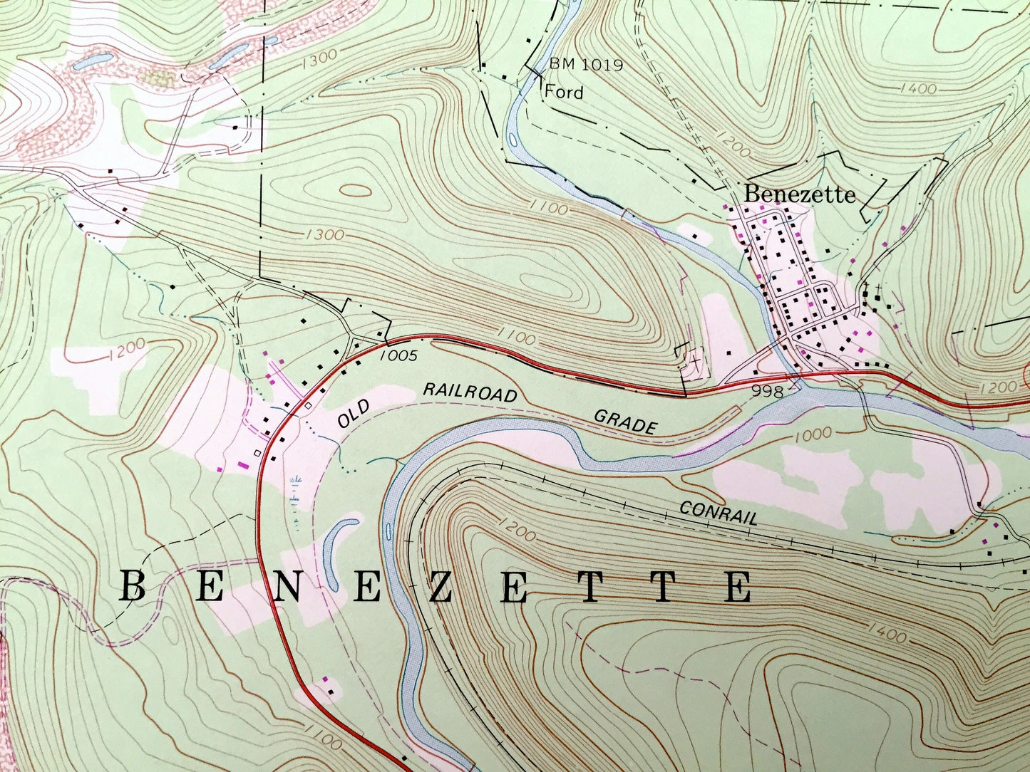 Antique Weedville, Pennsylvania 1970 US Geological Survey Topographic Map – Elk County, Jay, Benezette, Medix Run, Caledonia
