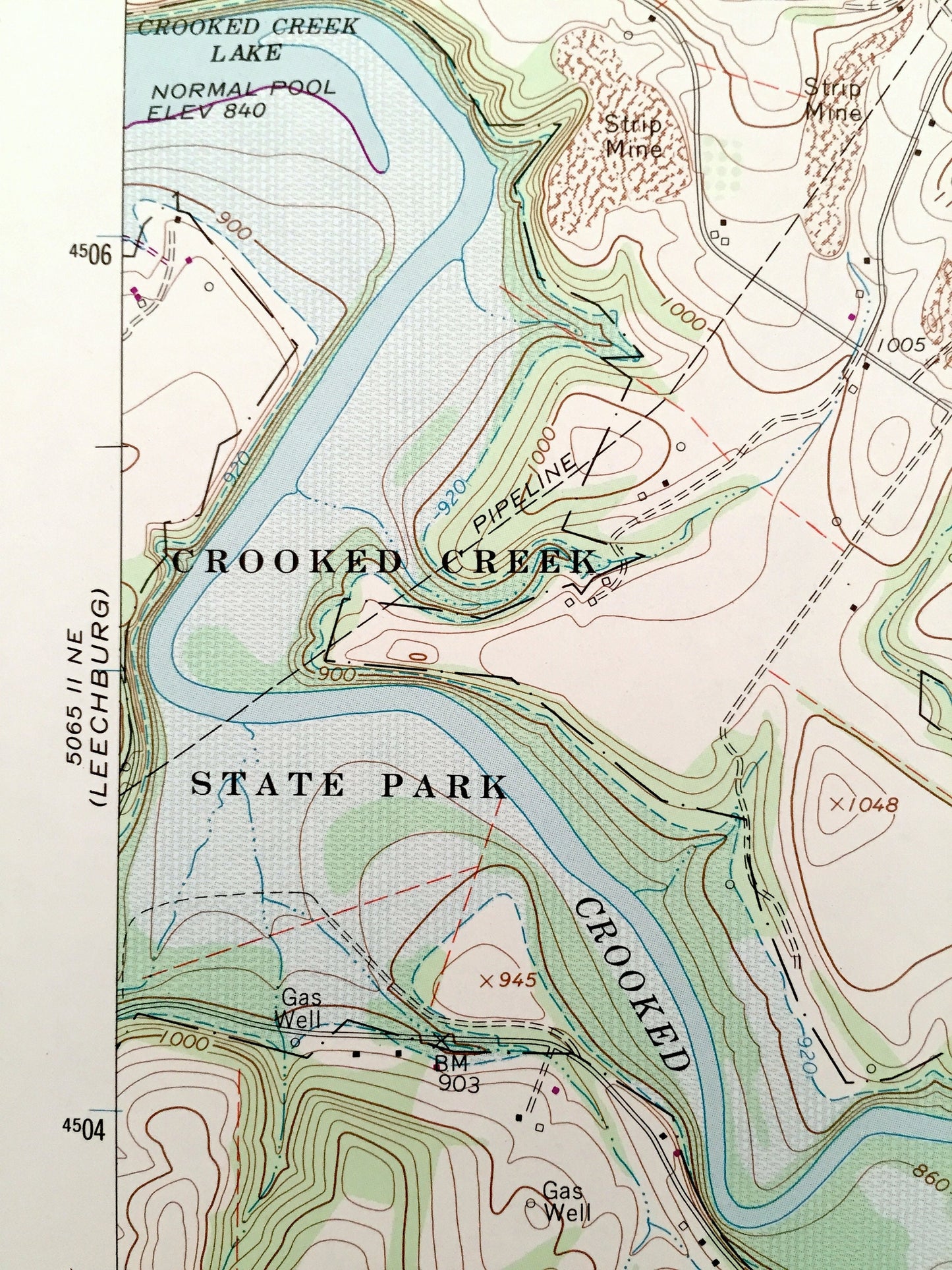Antique Whitesburg, Pennsylvania 1964 US Geological Survey Topographic Map – Armstrong County, Kittanning, Plumcreek, Burrell, South Bend