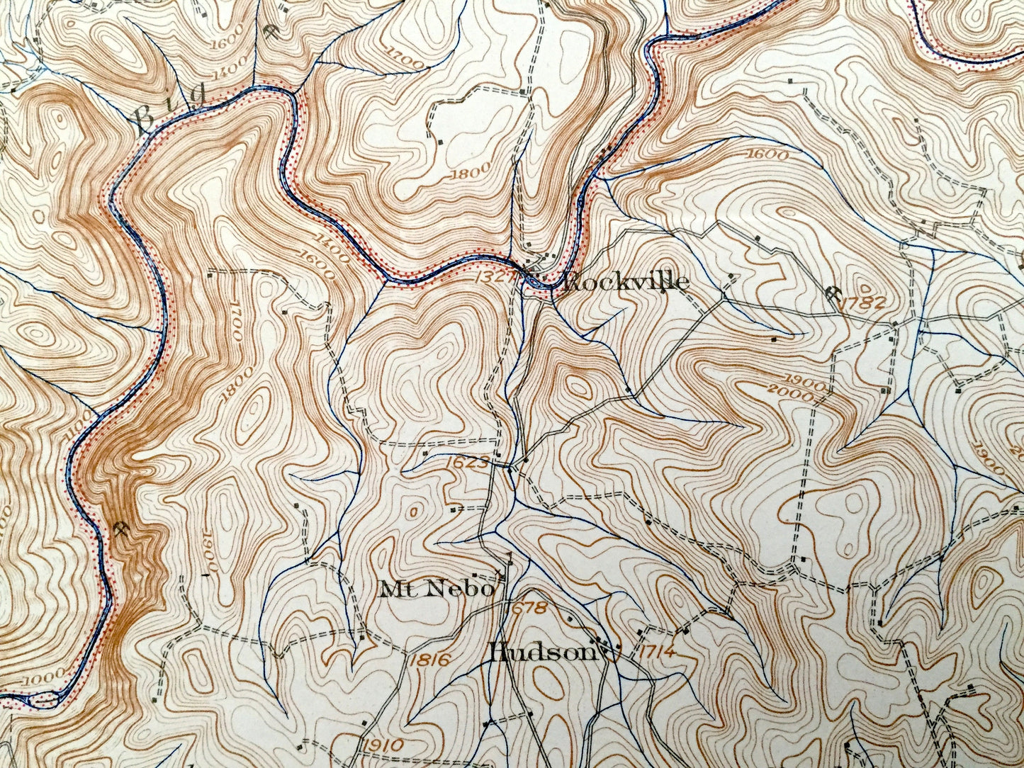 Antique Bruceton, West Virginia 1933 US Geological Survey Topographic Map – Preston County, Kingwood, Sutherland, Rockville, Afton, Wharton