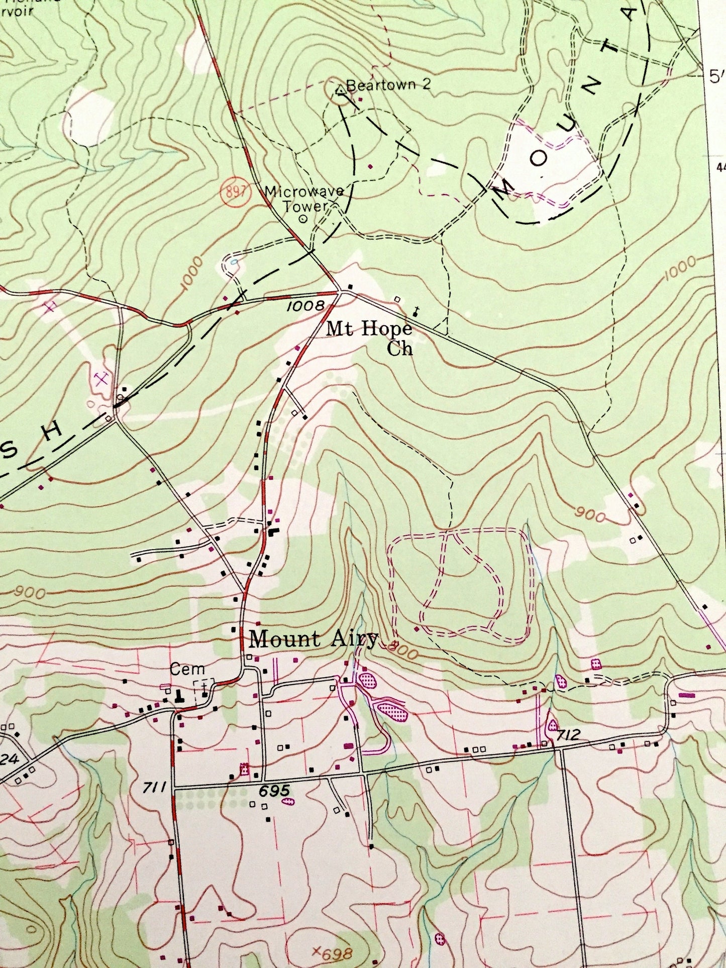 Antique New Holland, Pennsylvania 1956 US Geological Survey Topographic Map – Lancaster County, Salisbury, Leacock, East Earl, Paradise, PA