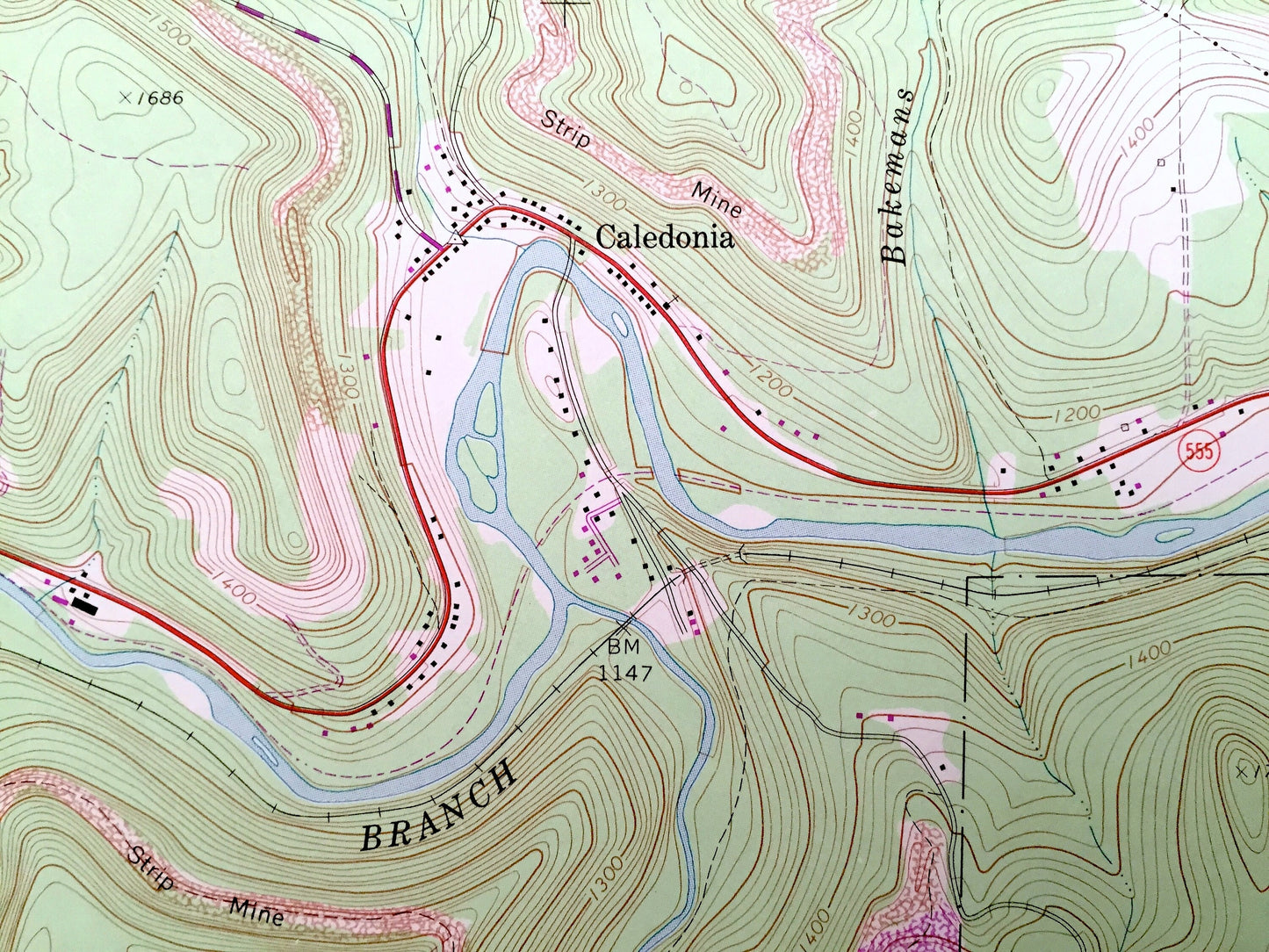 Antique Weedville, Pennsylvania 1970 US Geological Survey Topographic Map – Elk County, Jay, Benezette, Medix Run, Caledonia