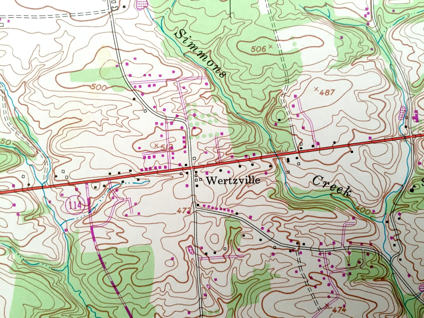 Antique Wertzville, Pennsylvania 1952 US Geological Survey Topographic Map – Perry, Cumberland, Dauphin County, Wheatfield, Silver Spring