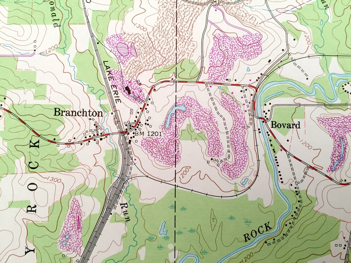 Antique West Sunbury, Pennsylvania 1963 US Geological Survey Topographic Map – Butler County, Mercer, Marion, Cherry, Clay, Brady, Venango