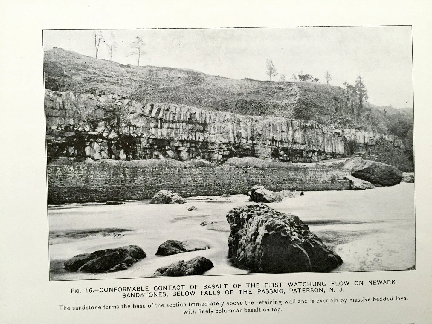 Antique 1901 New York City Area Rock Formation Illustrations - US Geological Survey – Manhattan, New Jersey, Palisades, Hudson River NY NJ