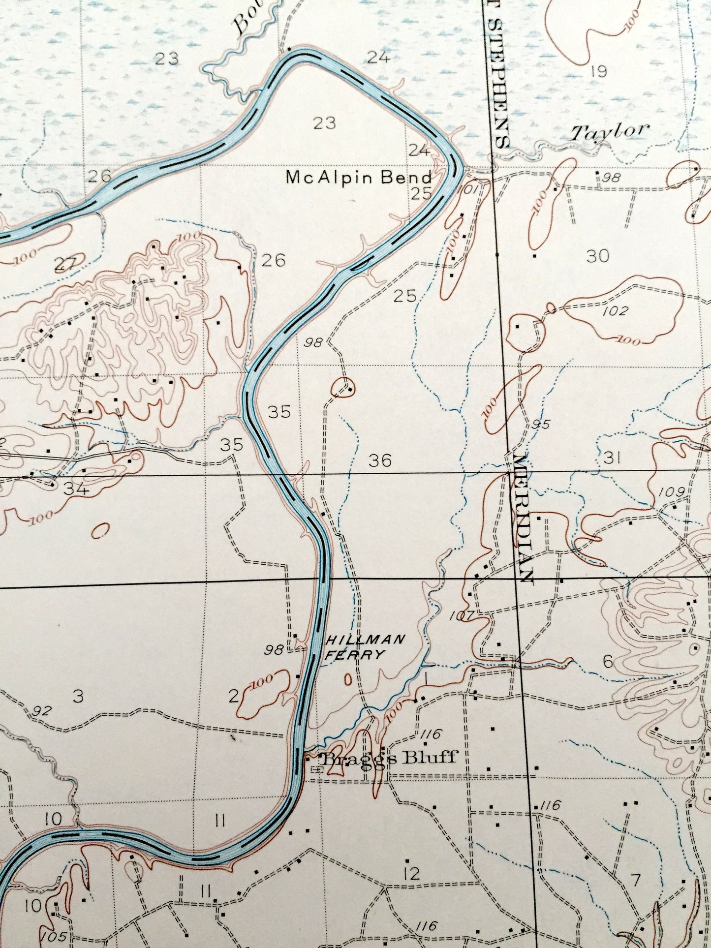 Antique Epes, Alabama 1932 US Geological Survey Topographic Map – Sumter County, Sumterville, Weston, Miller, Potts Creek, Hixon, Livingston