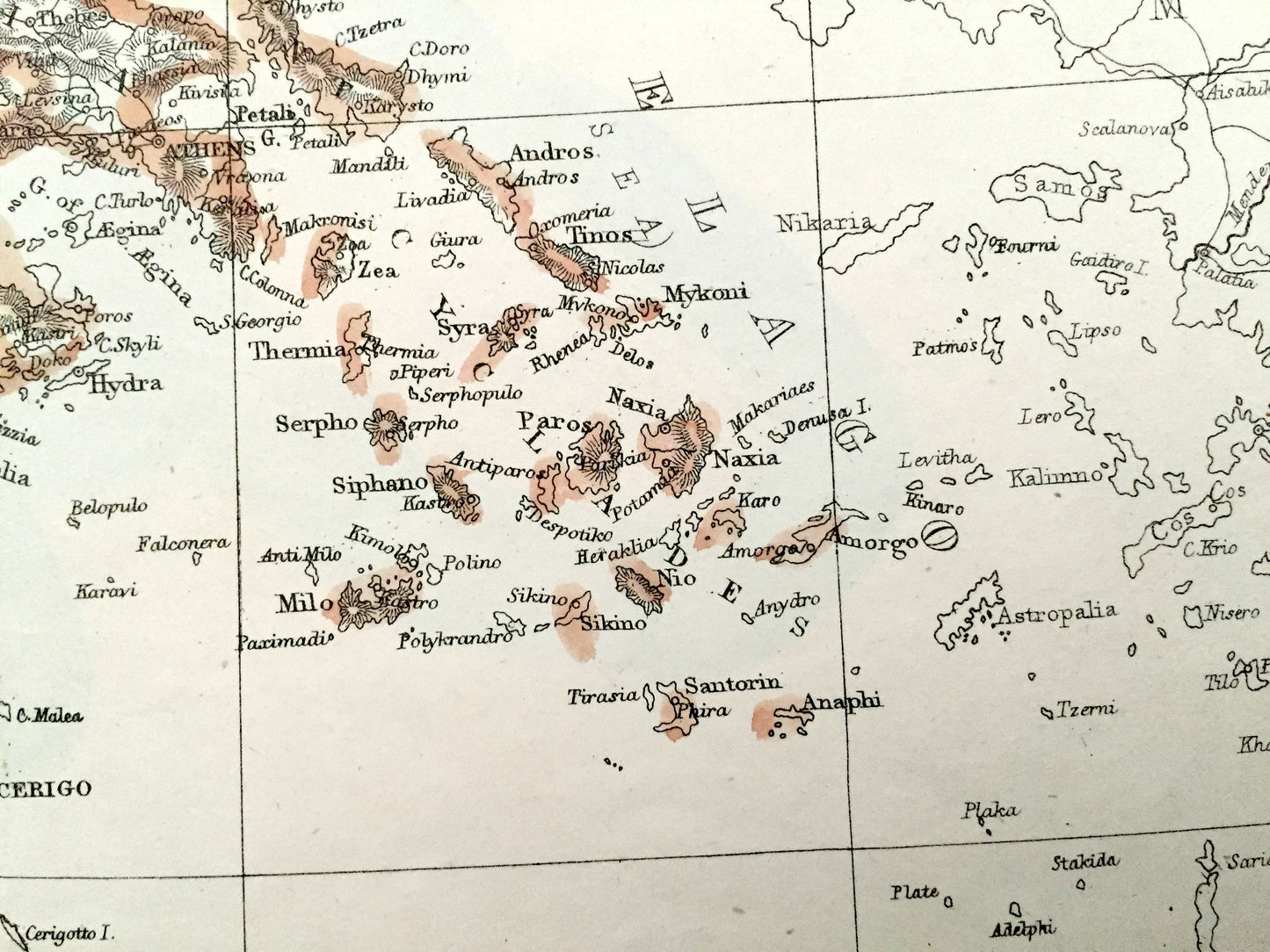 Antique 1863 Turkey and Greece Map by Ettling & Weekly Dispatch – Albania, Bulgaria, Romania, Serbia, Athens, Istanbul, Dubrovnik, Cyclades
