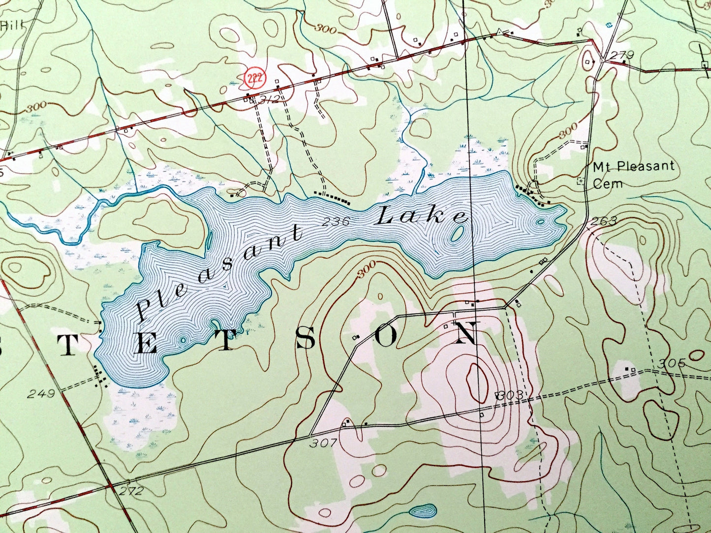 Antique Stetson, Maine 1955 US Geological Survey Topographic Map – Corinna, Exeter, Corinth, Levant, New Port, Plymouth, Etna, Carmel, ME