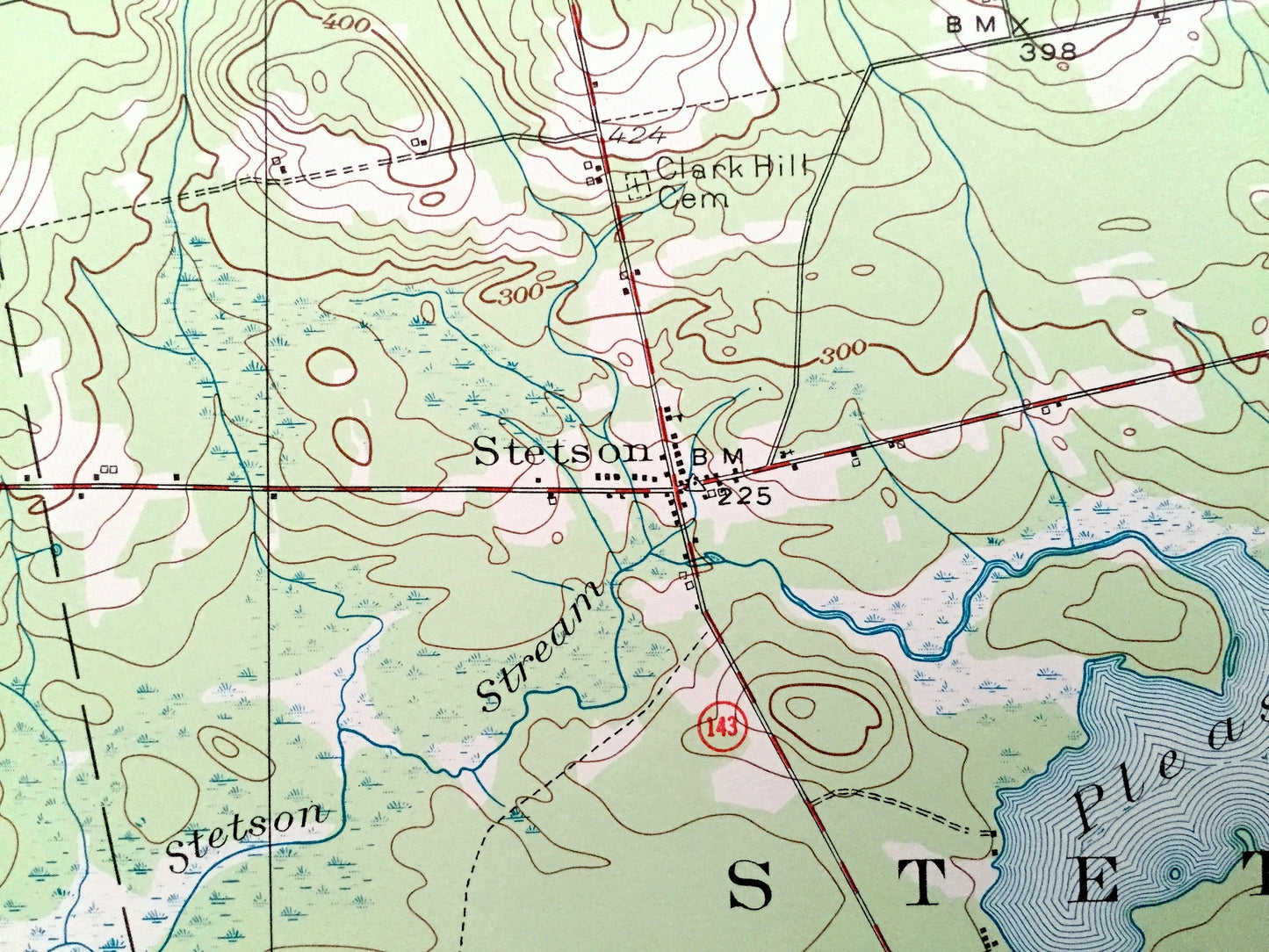 Antique Stetson, Maine 1955 US Geological Survey Topographic Map – Corinna, Exeter, Corinth, Levant, New Port, Plymouth, Etna, Carmel, ME