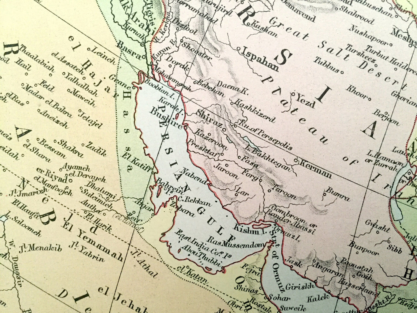 Antique 1888 Asia Map from A & C Black's World Atlas – China, Russia, Mongolia, India, Japan, Myanmar, Philippines, Himalayas, Indian Ocean