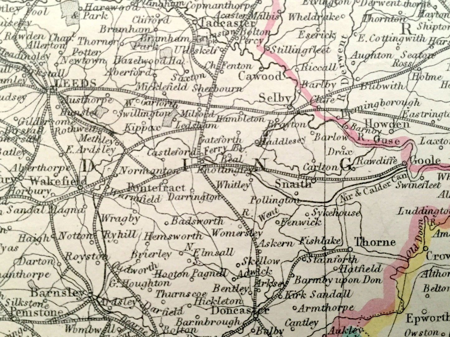 Antique 1863 England and Wales Map by Weller & Weekly Dispatch – Scotland, Ireland, Isle of Man, London, Cornwall Sussex Brighton Glasgow UK