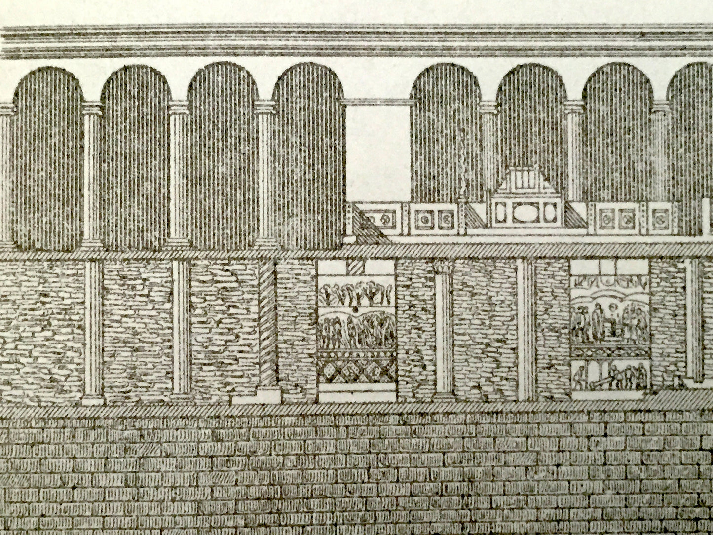 Antique 1904 Basilica of Saint Clement, Rome Italy Illustration from Baedekers Guide – Basilica di San Clemente al Laterano, Church, Chiesa