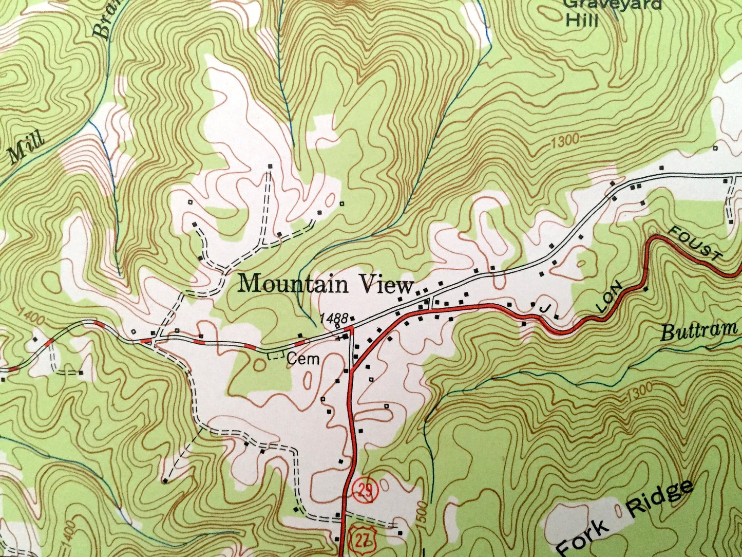 Antique Helenwood, Tennessee 1952 US Geological Survey Topographic Map – Scott County, New Haven, Oneida, High Point, Huntsville, New River