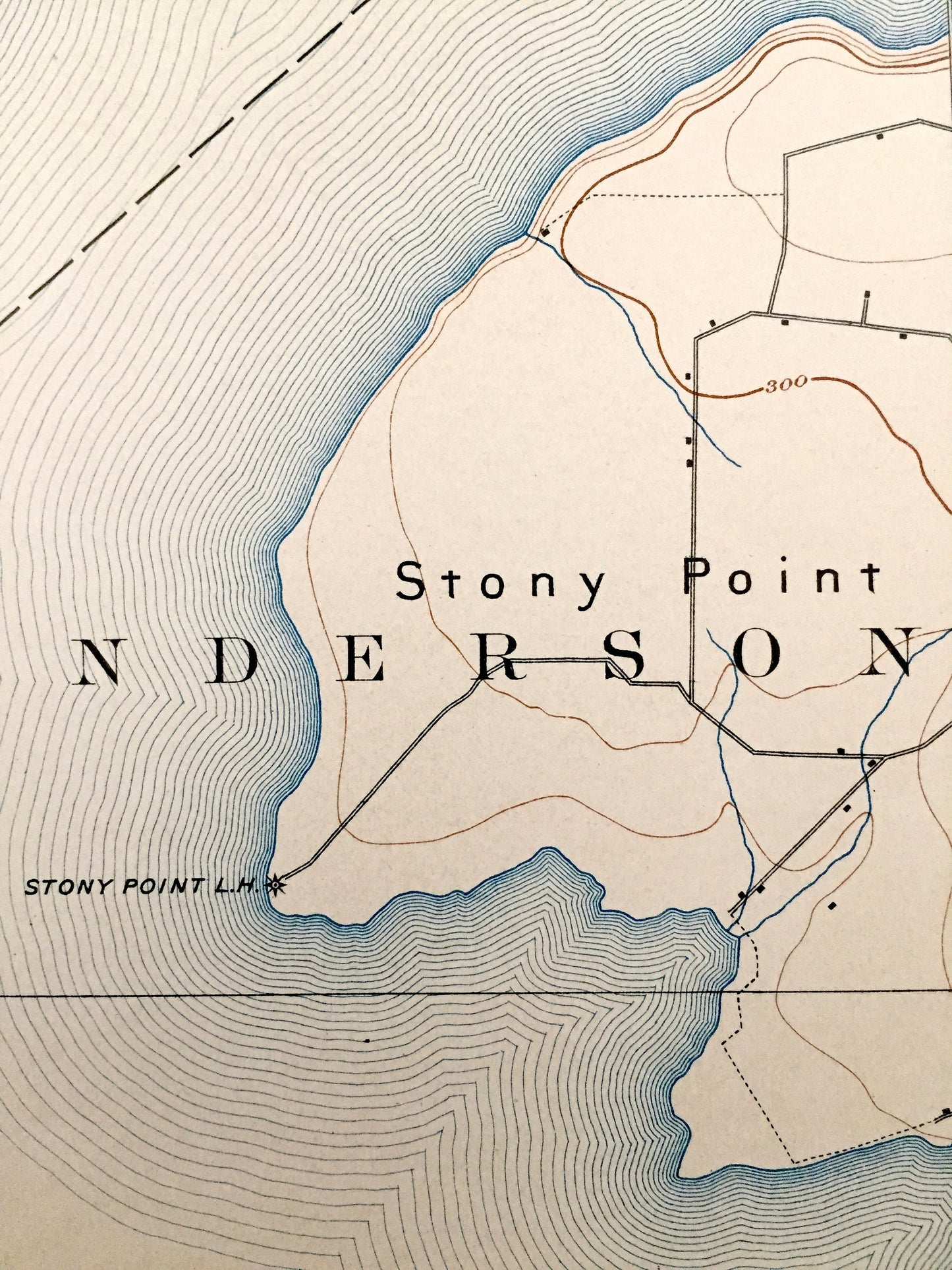 Antique Stony Island, New York 1895 US Geological Survey Map – Jefferson County, Hounsfield, Henderson, Galloo, Point, Point Peninsula NY