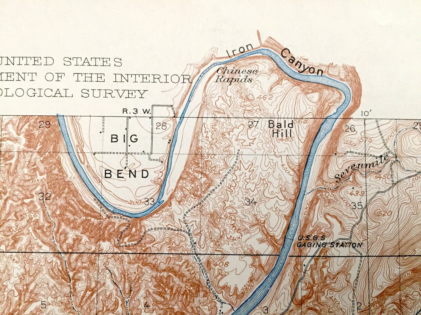 Antique Tehama, California 1905 US Geological Survey Topographic Map – Red Bluff, Sacramento River, Big Bend, Proberta, Las Flores, Tyler CA