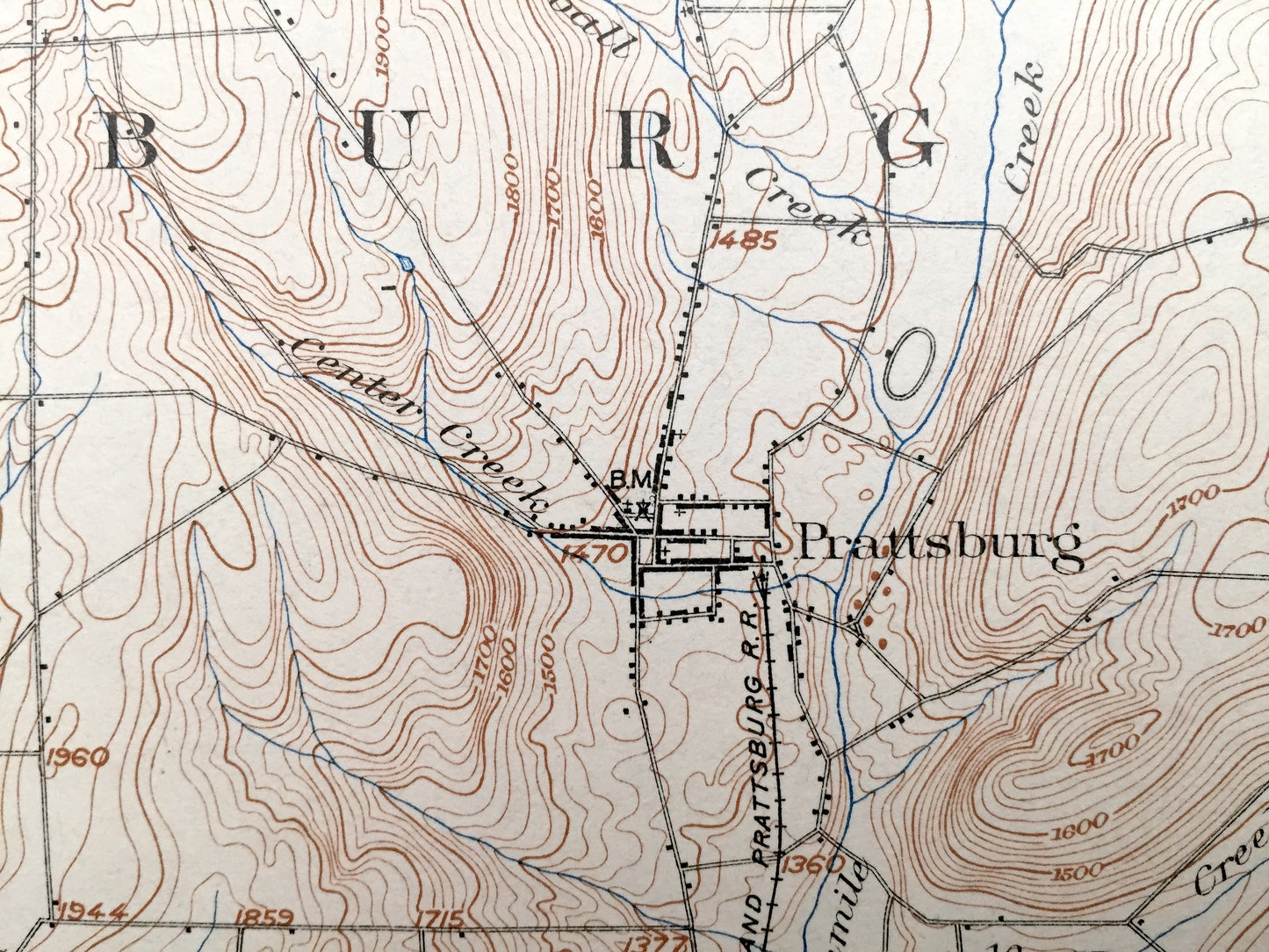 Antique Naples, New York 1903 US Geological Survey Topographic Map – Canandaigua Lake, Finger Lakes, Middlesex, Cohocton, South Bristol, NY