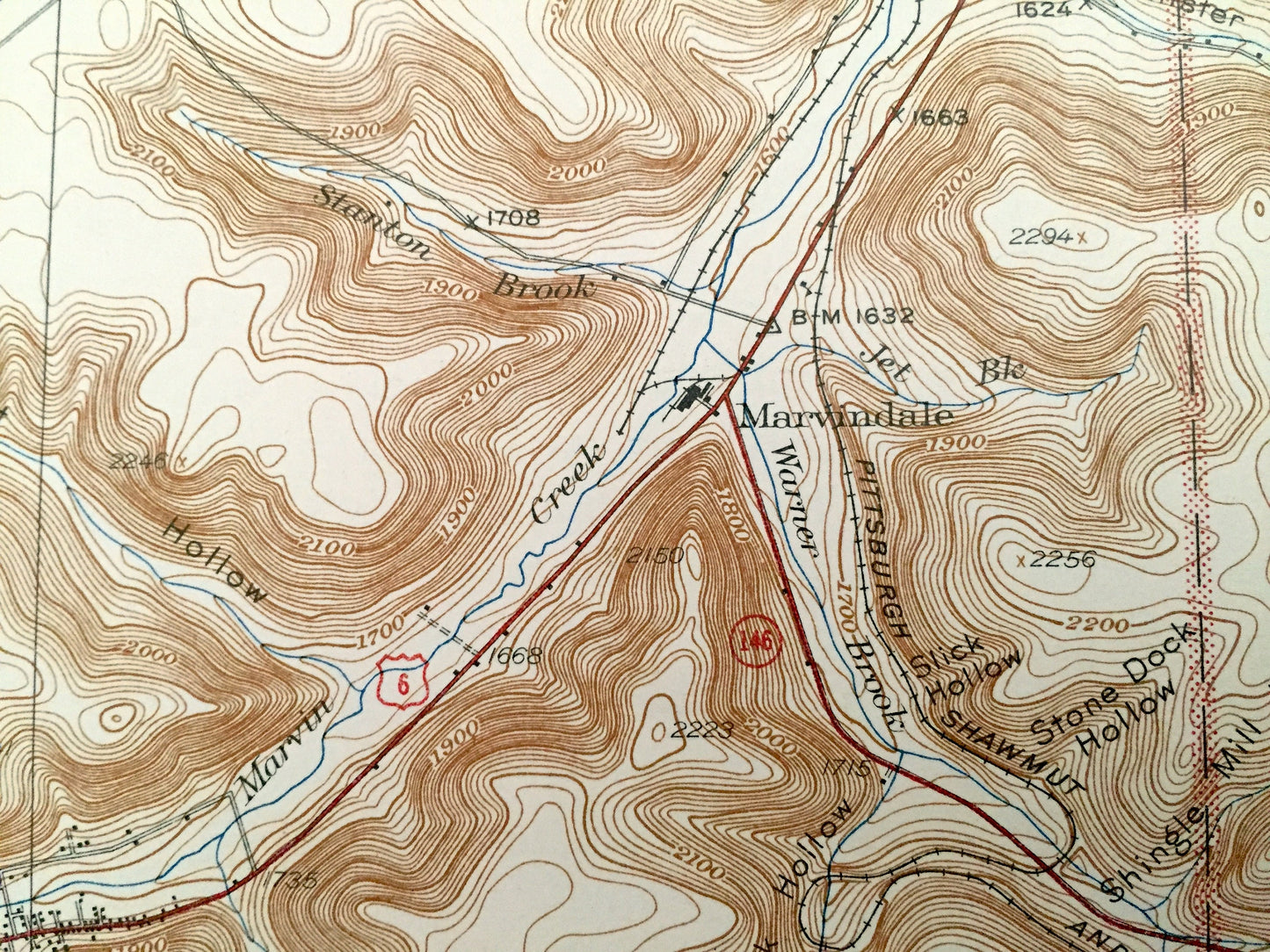 Antique Mount Jewett, Pennsylvania 1940 US Geological Survey Topographic Map - Hamlin, Sergeant, Wetmore, Jones, Benzinger, Ridgway, Wilcox
