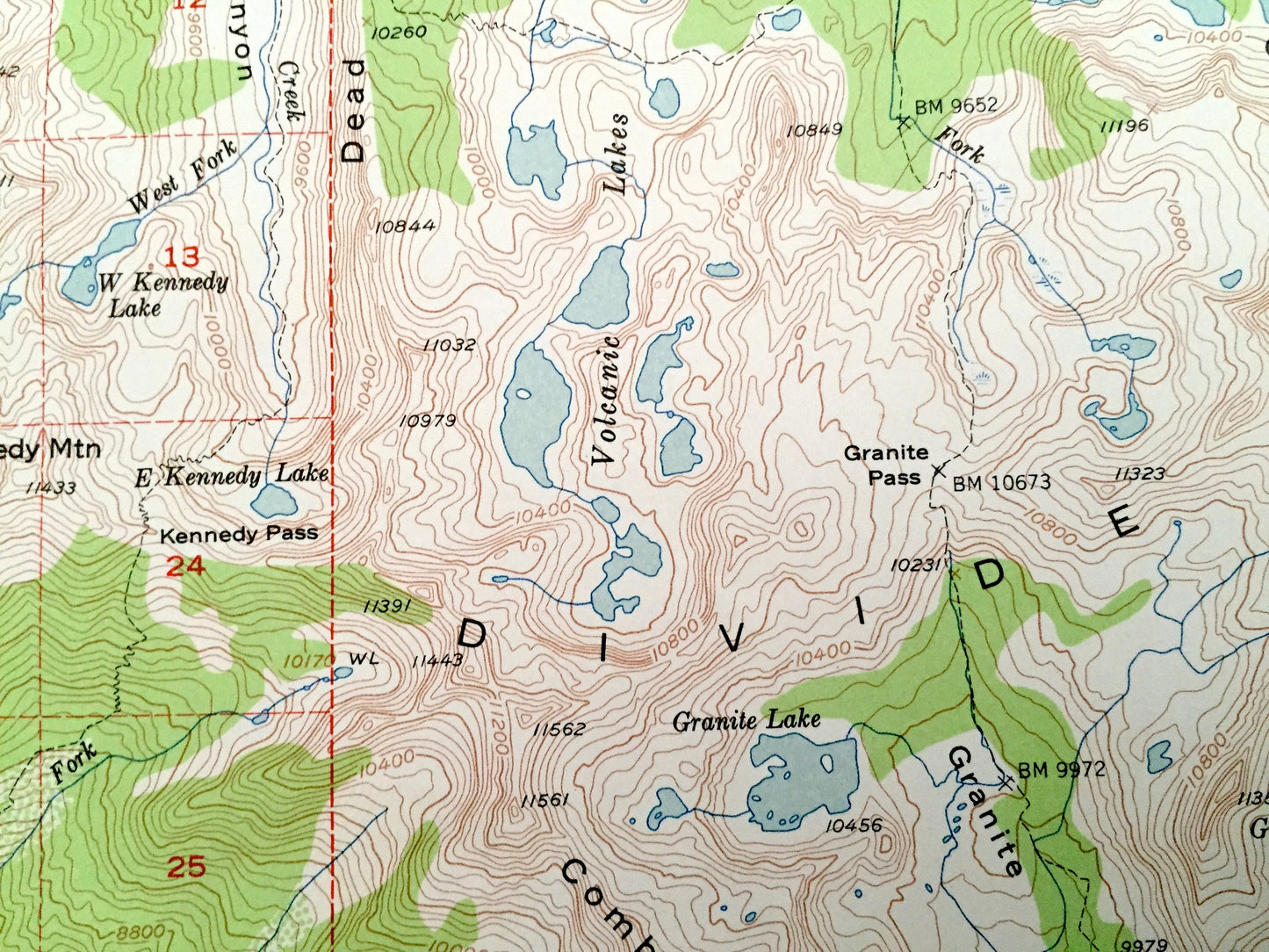 Antique Kings Canyon, California 1953 US Geological Survey Topographic Map – Marion Peak, National Park, Fresno County, Sequoia Forest, CA