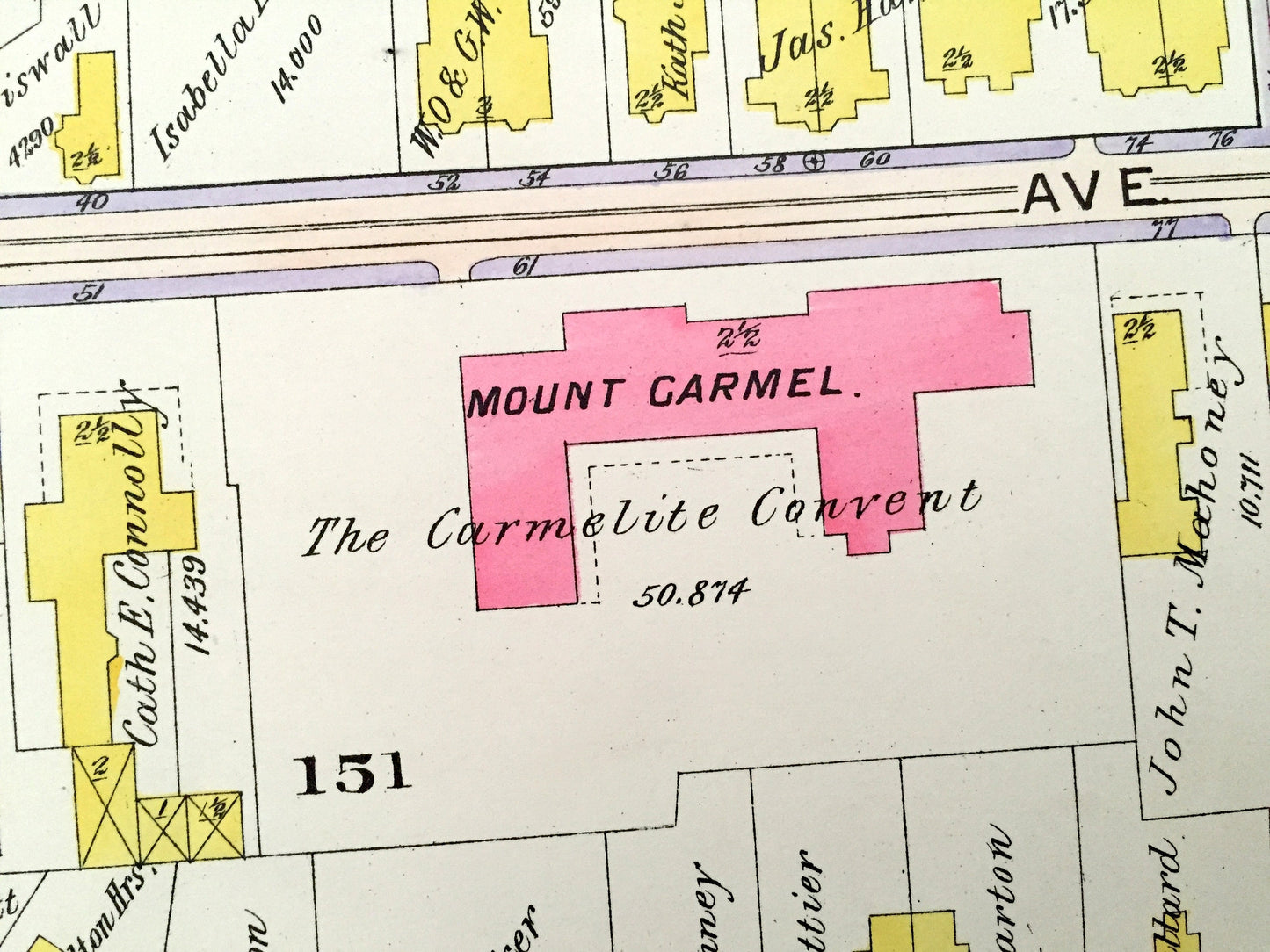 Antique 1906 Roxbury, Massachusetts Map from GW Bromley Atlas – Boston, Suffolk County, Fort Hill, Dudley Square, Hibernian Hall, Malcolm X
