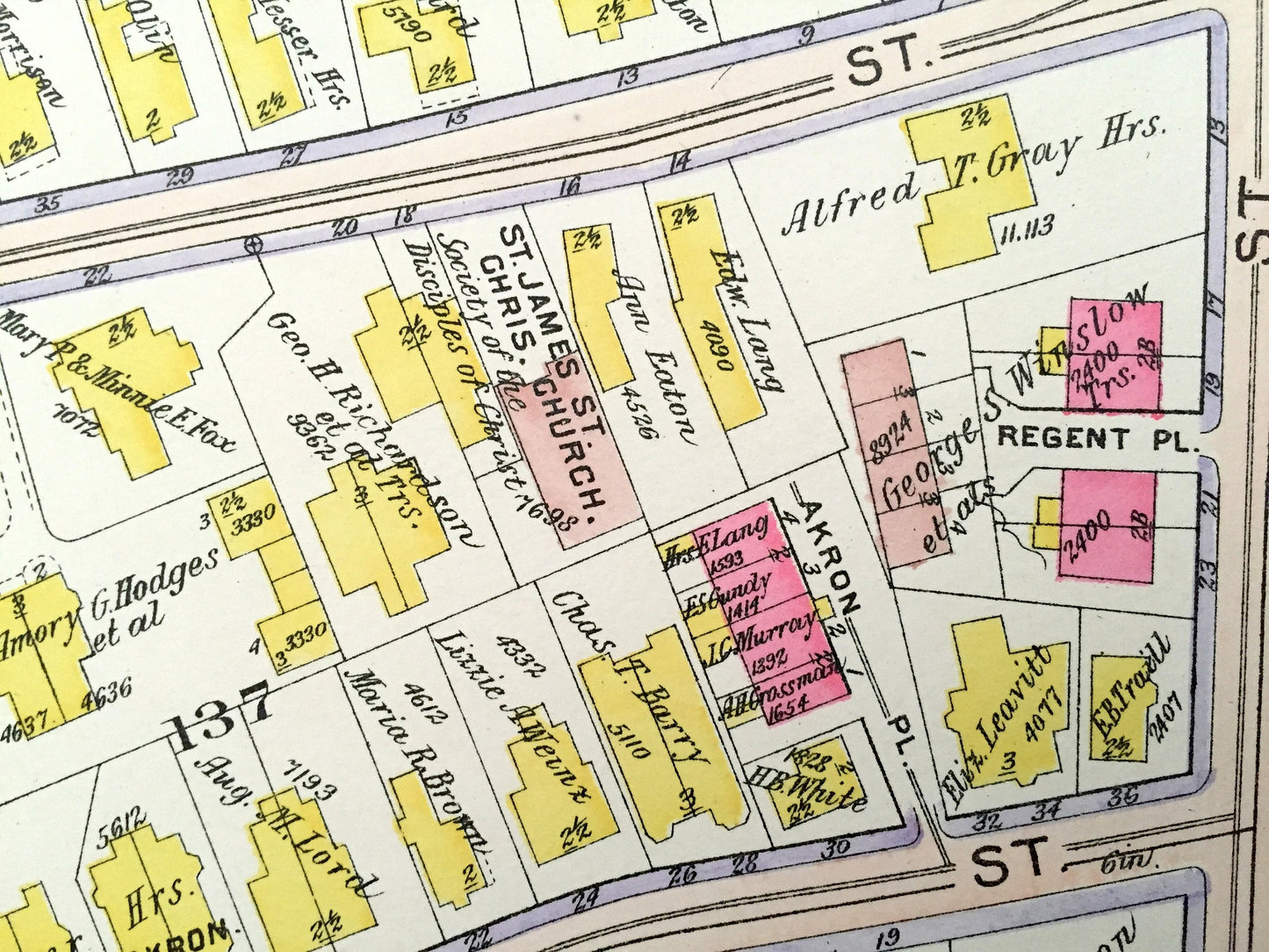 Antique 1906 Roxbury, Massachusetts Map from GW Bromley Atlas – Boston, Suffolk County, Fort Hill, Dudley Square, Malcolm X, Warren Square